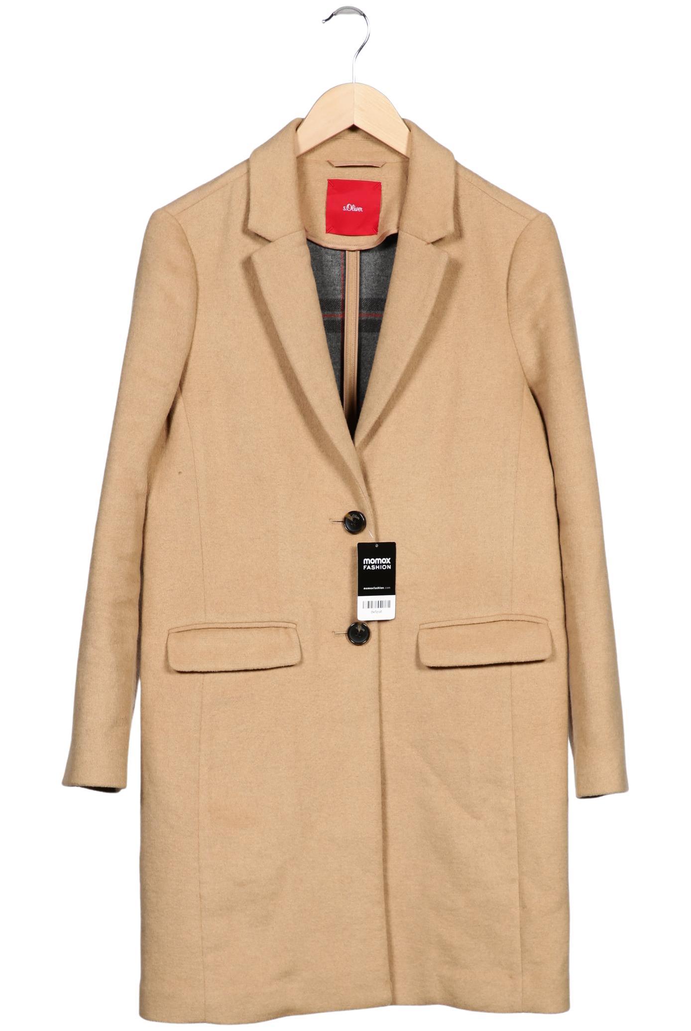 

s.Oliver Damen Mantel, beige, Gr. 38