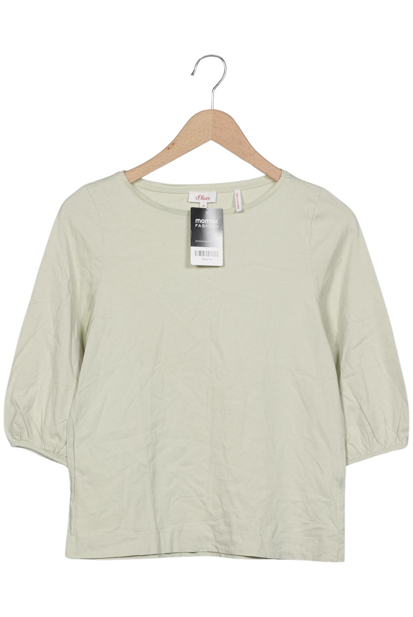 

s.Oliver Damen Langarmshirt, hellgrün, Gr. 36