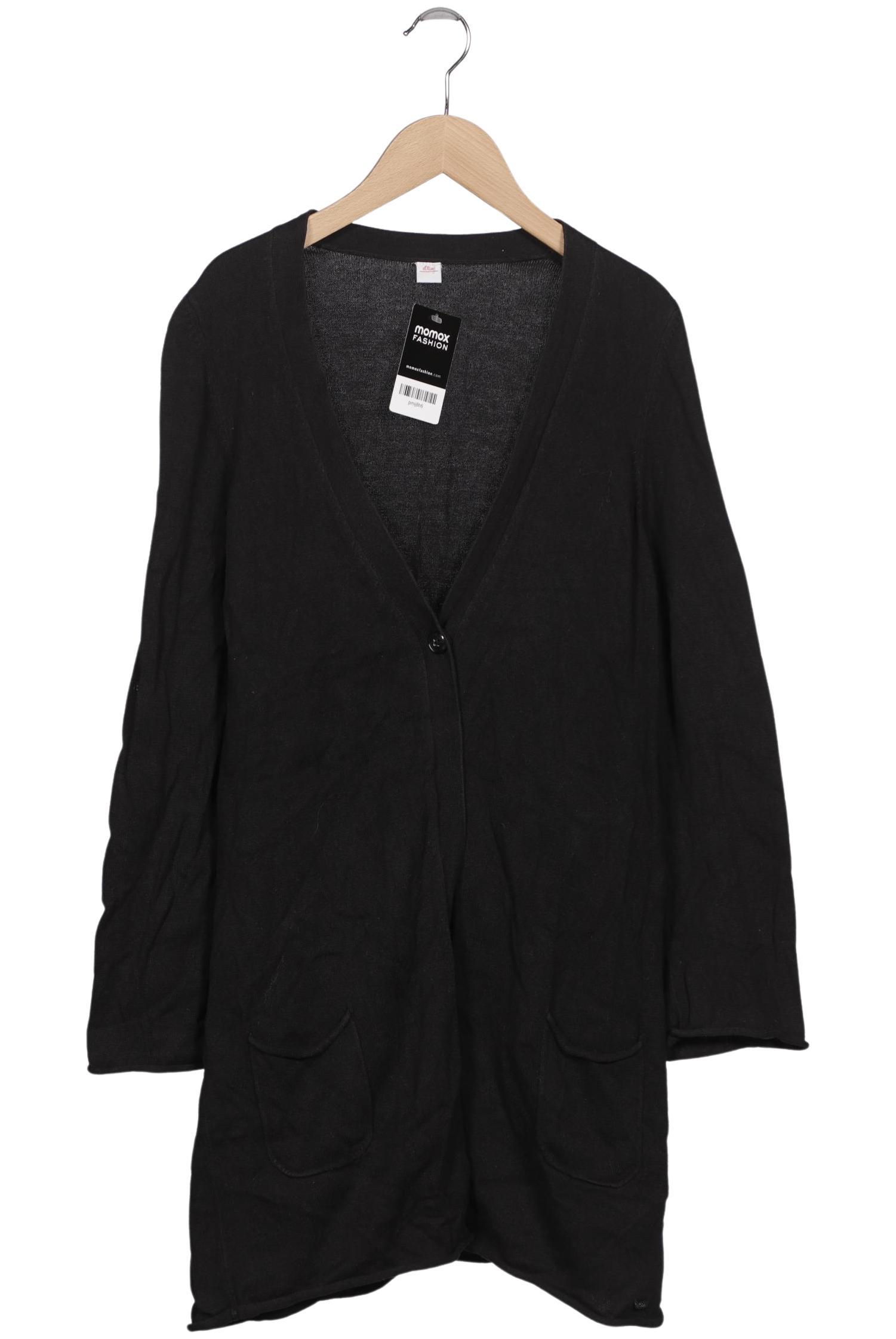 

s.Oliver Damen Strickjacke, schwarz, Gr. 40