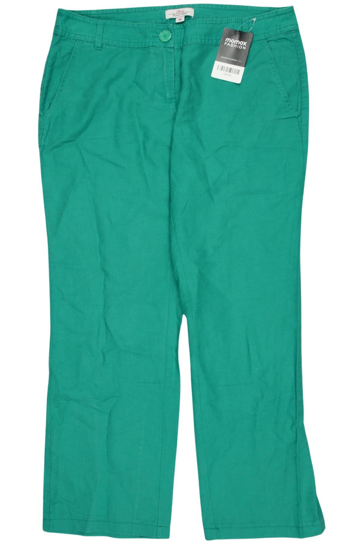 

s.Oliver Damen Stoffhose, grün, Gr. 36
