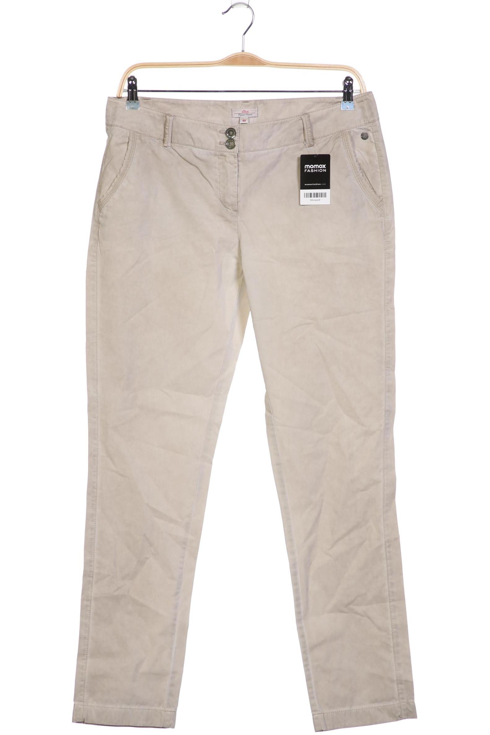 

s.Oliver Damen Stoffhose, beige, Gr. 40