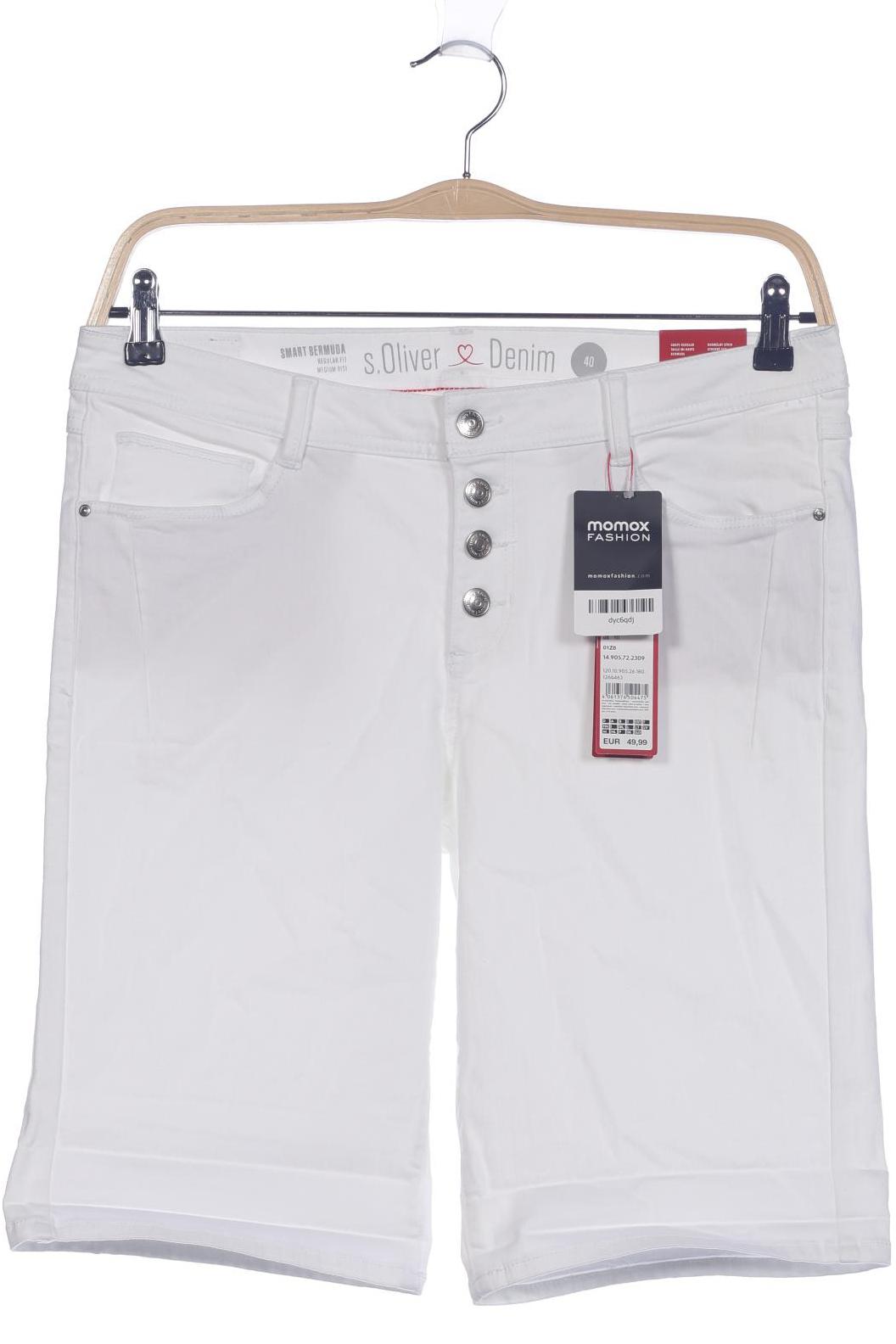 

s.Oliver Damen Shorts, weiß