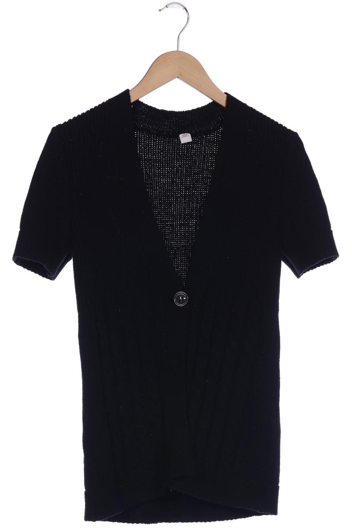 

s.Oliver Damen Strickjacke, schwarz