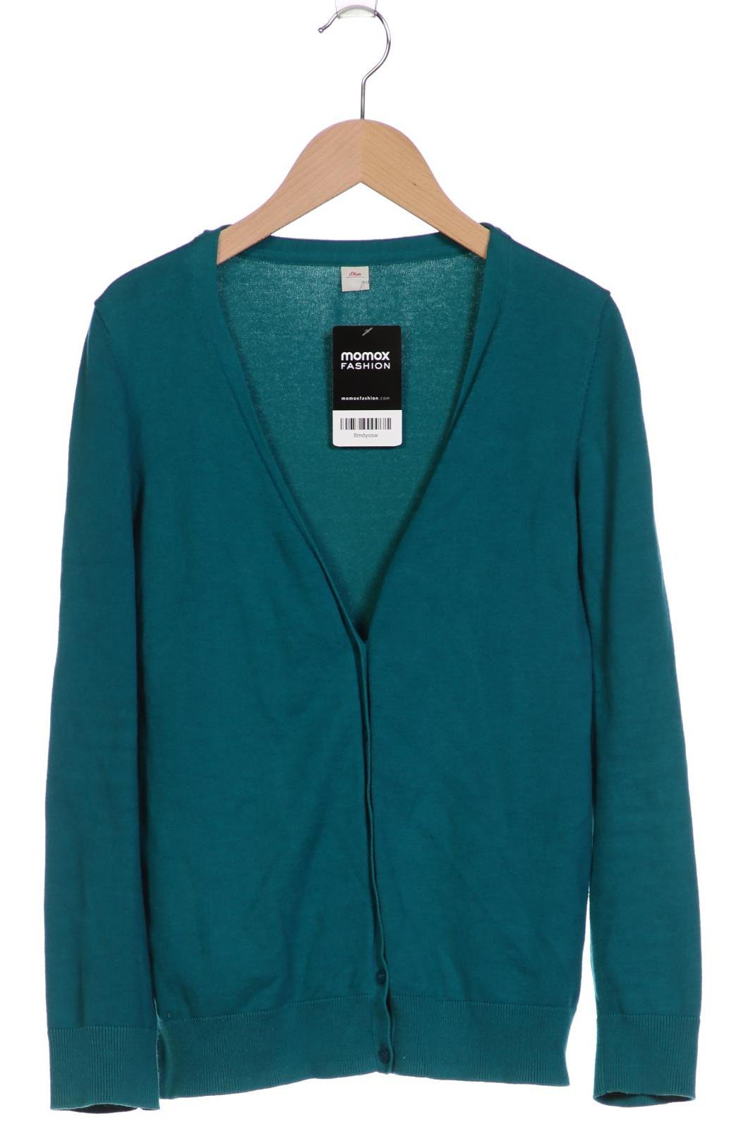 

s.Oliver Damen Strickjacke, türkis, Gr. 40