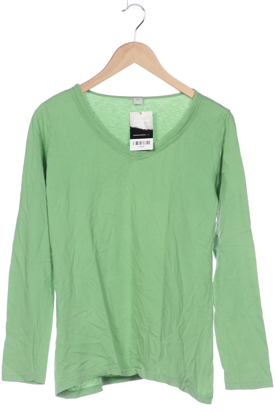 

s.Oliver Damen Langarmshirt, grün, Gr. 44