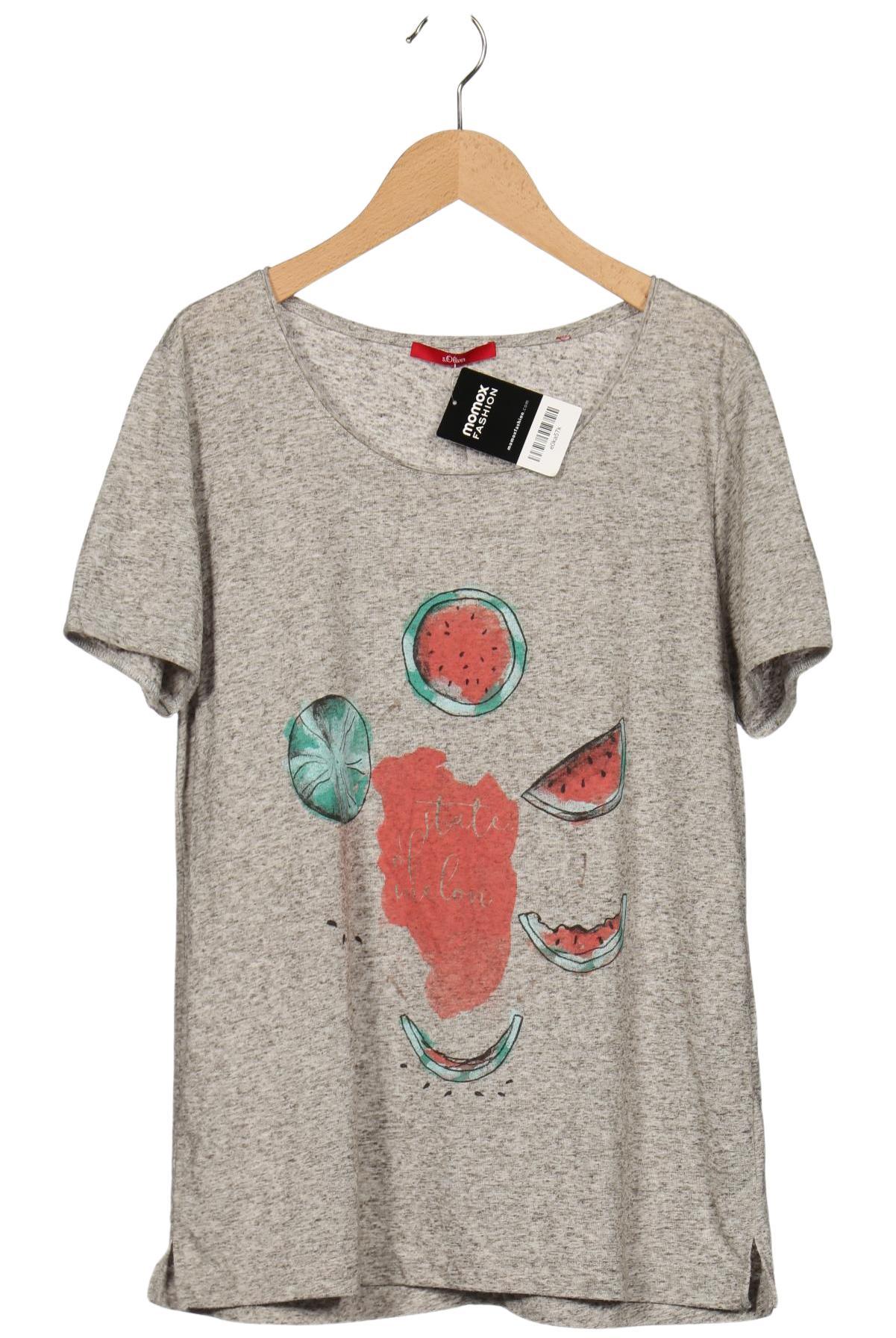 

s.Oliver Damen T-Shirt, grau, Gr. 40