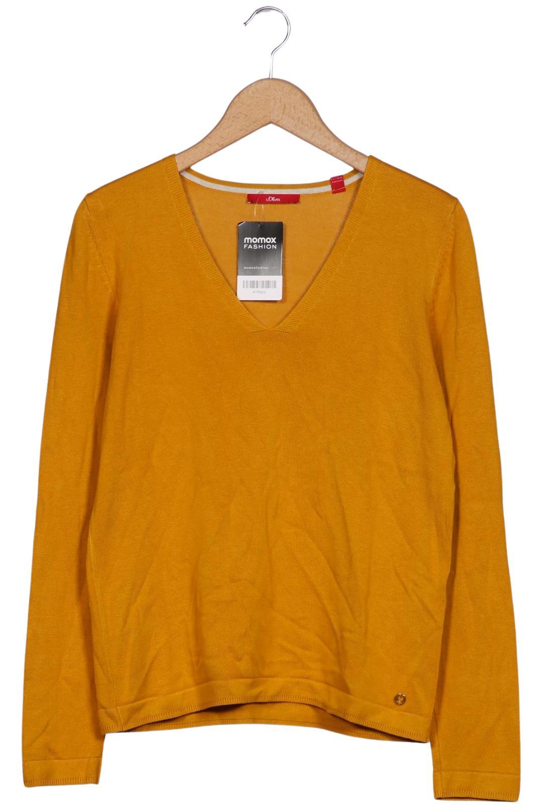 

s.Oliver Damen Pullover, gelb, Gr. 38