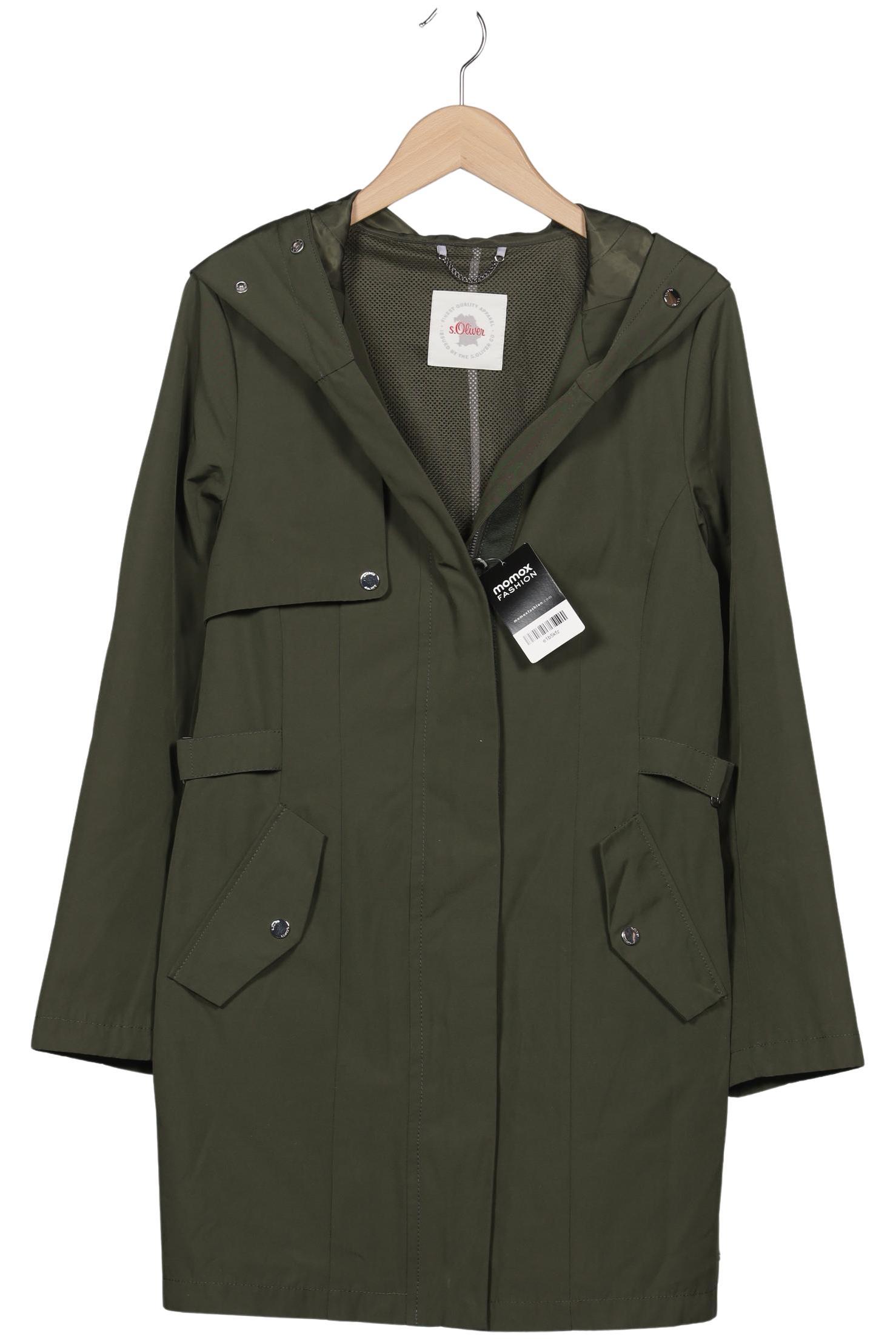 

s.Oliver Damen Mantel, grün, Gr. 38