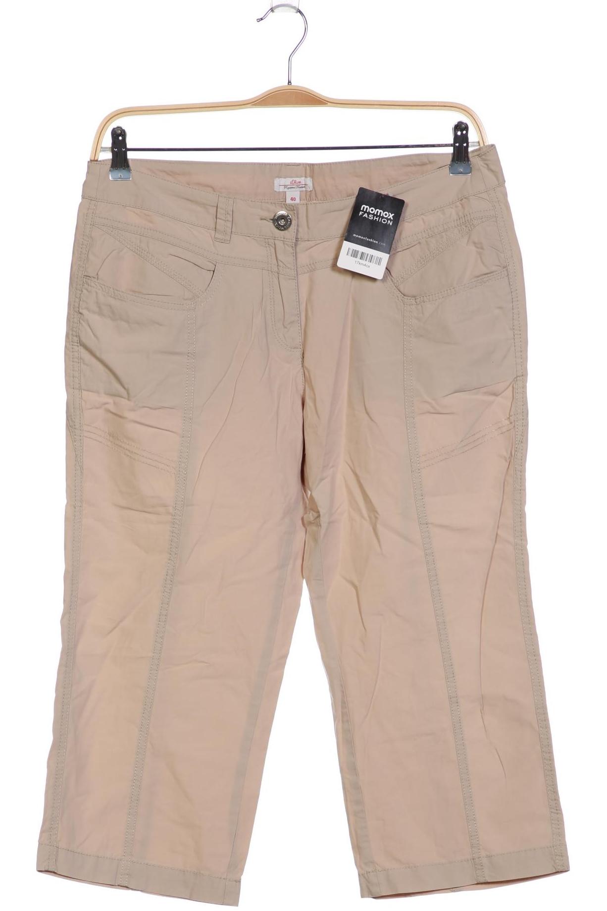 

s.Oliver Damen Stoffhose, beige, Gr. 40