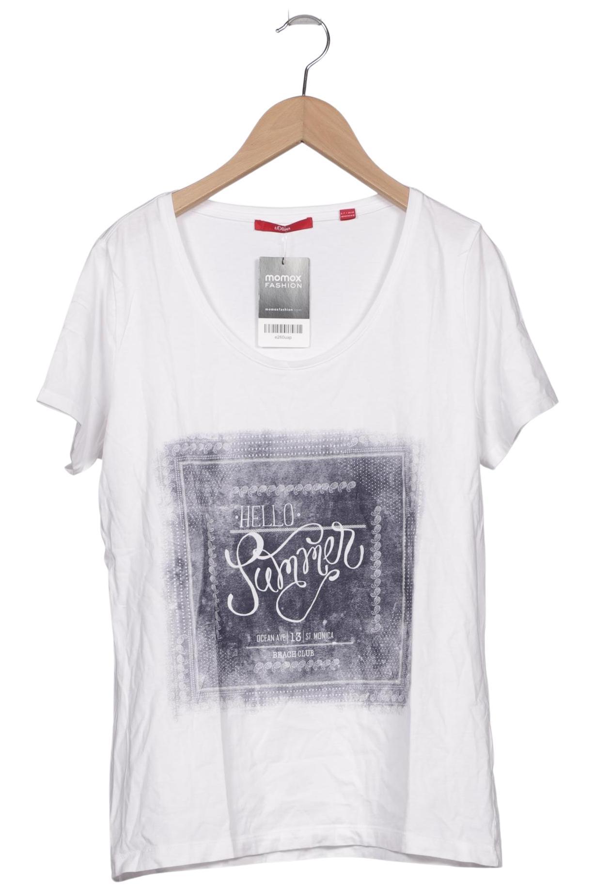 

s.Oliver Damen T-Shirt, weiß, Gr. 40