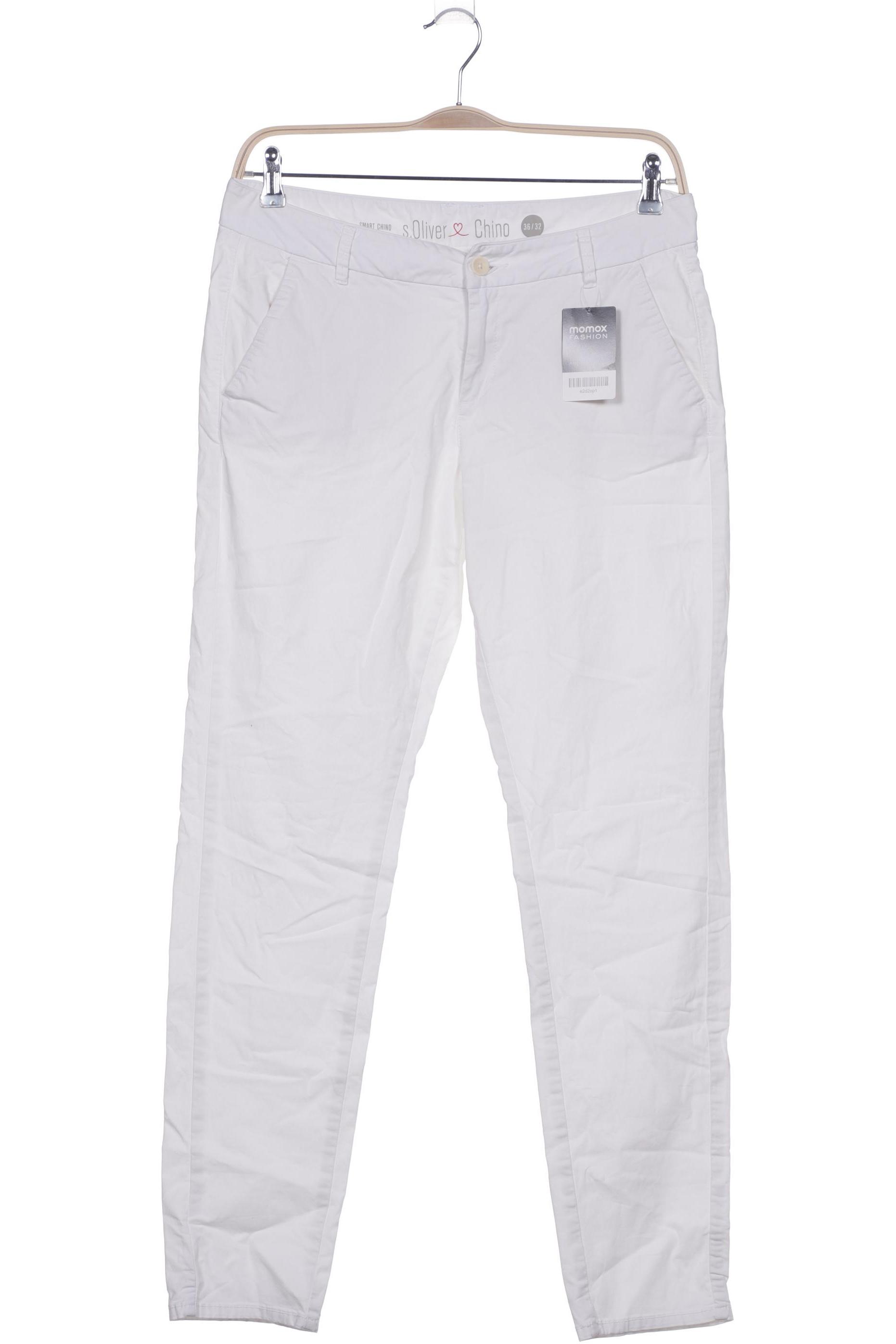 

s.Oliver Damen Stoffhose, weiß, Gr. 36