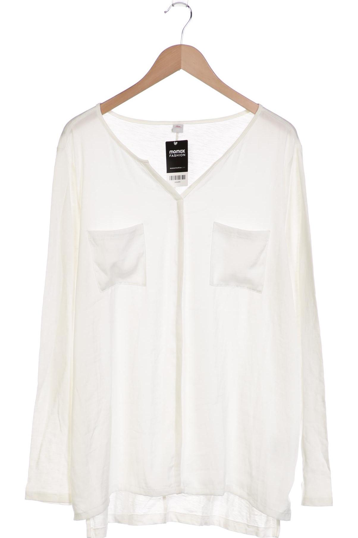 

s.Oliver Damen Langarmshirt, weiß, Gr. 46