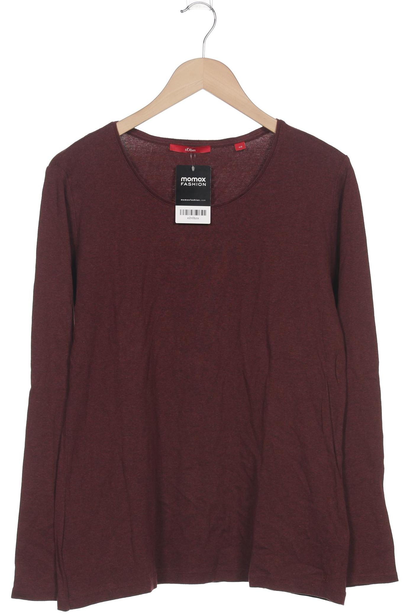 

s.Oliver Damen Langarmshirt, bordeaux, Gr. 46