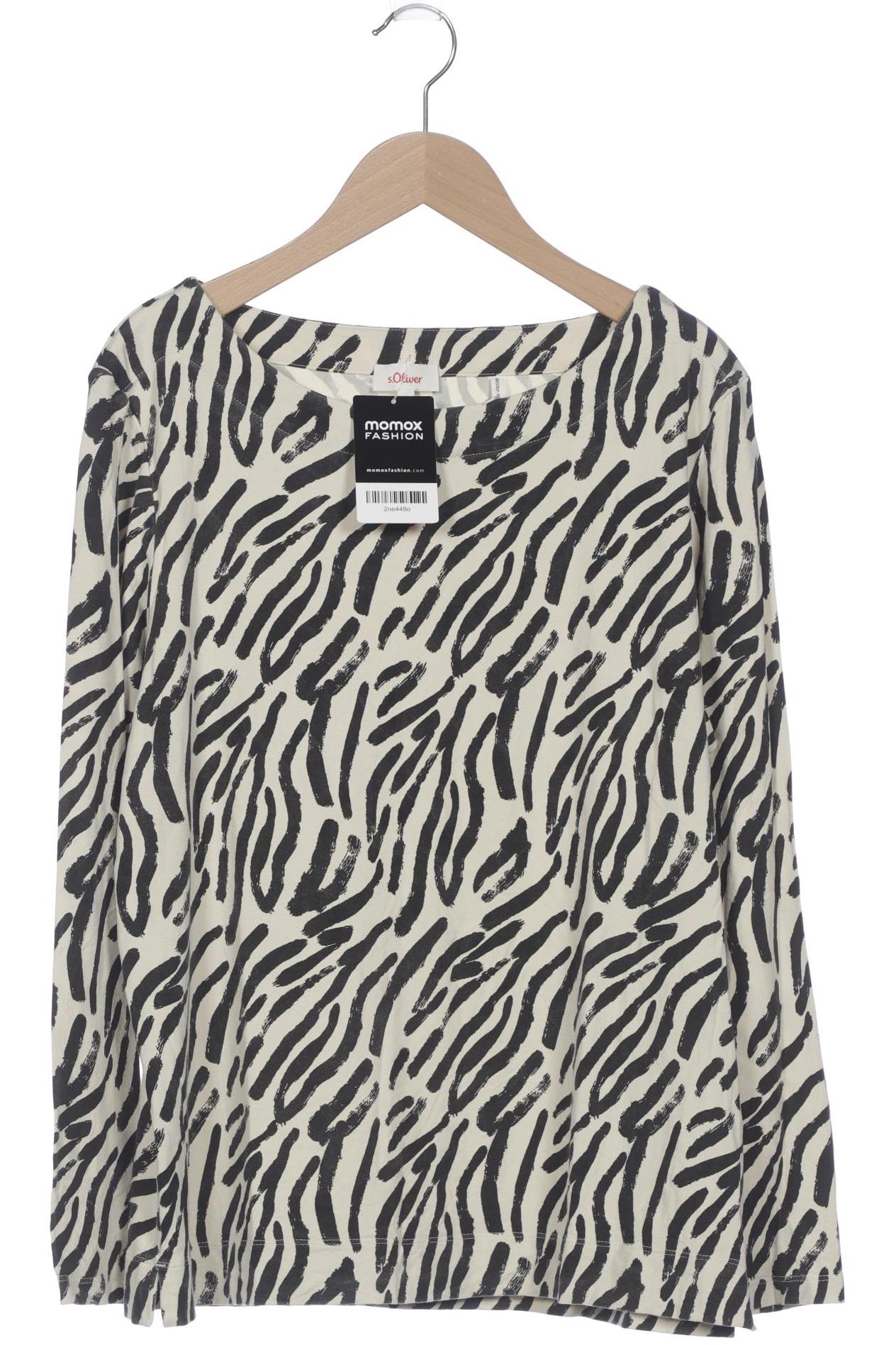 

s.Oliver Damen Langarmshirt, cremeweiß, Gr. 40