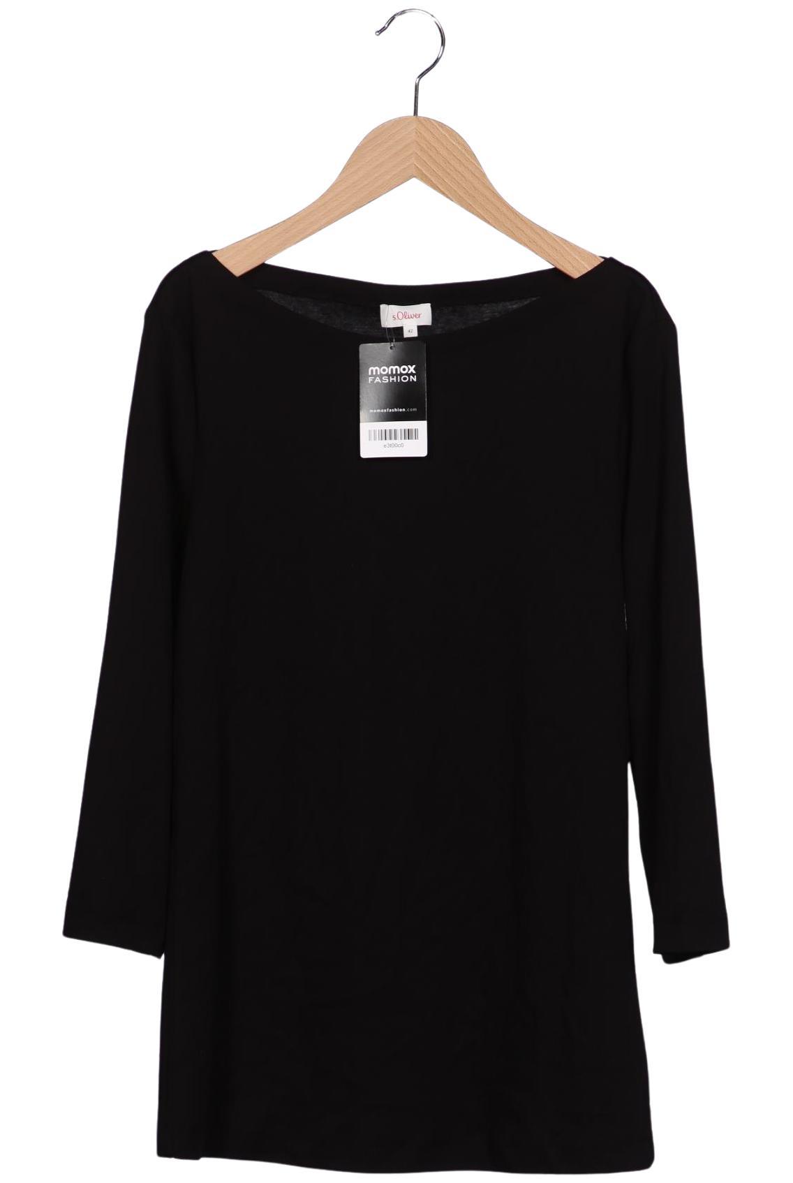 

s.Oliver Damen Langarmshirt, schwarz, Gr. 42