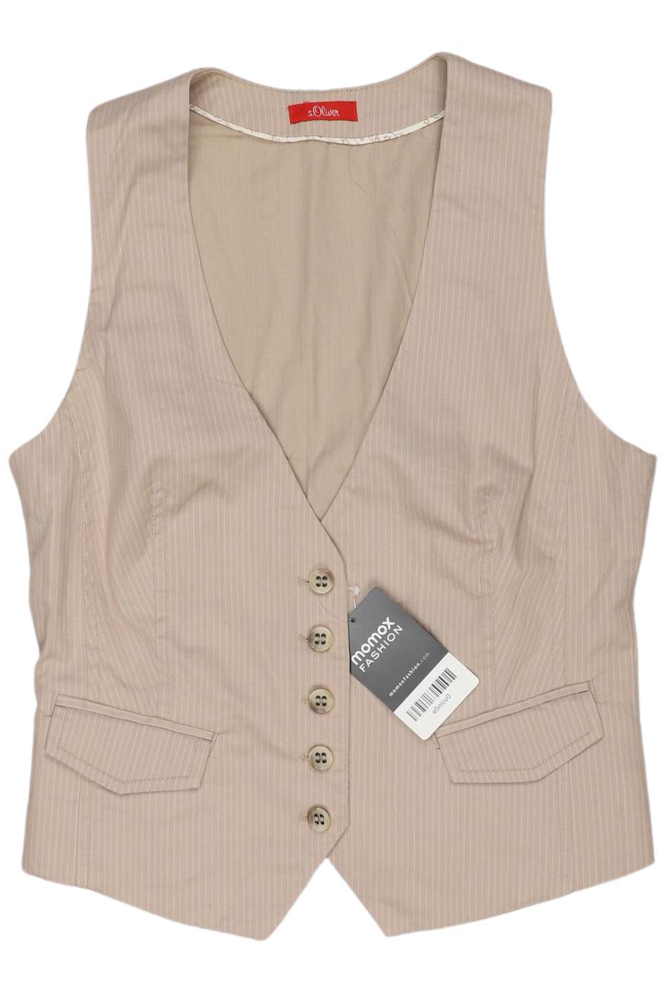 

s.Oliver Damen Weste, beige, Gr. 36