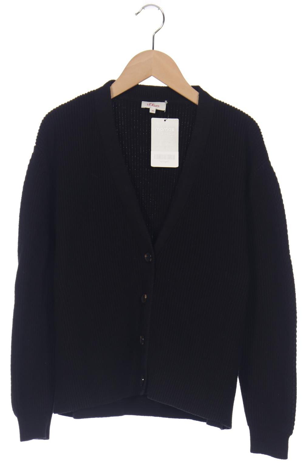 

s.Oliver Damen Strickjacke, schwarz
