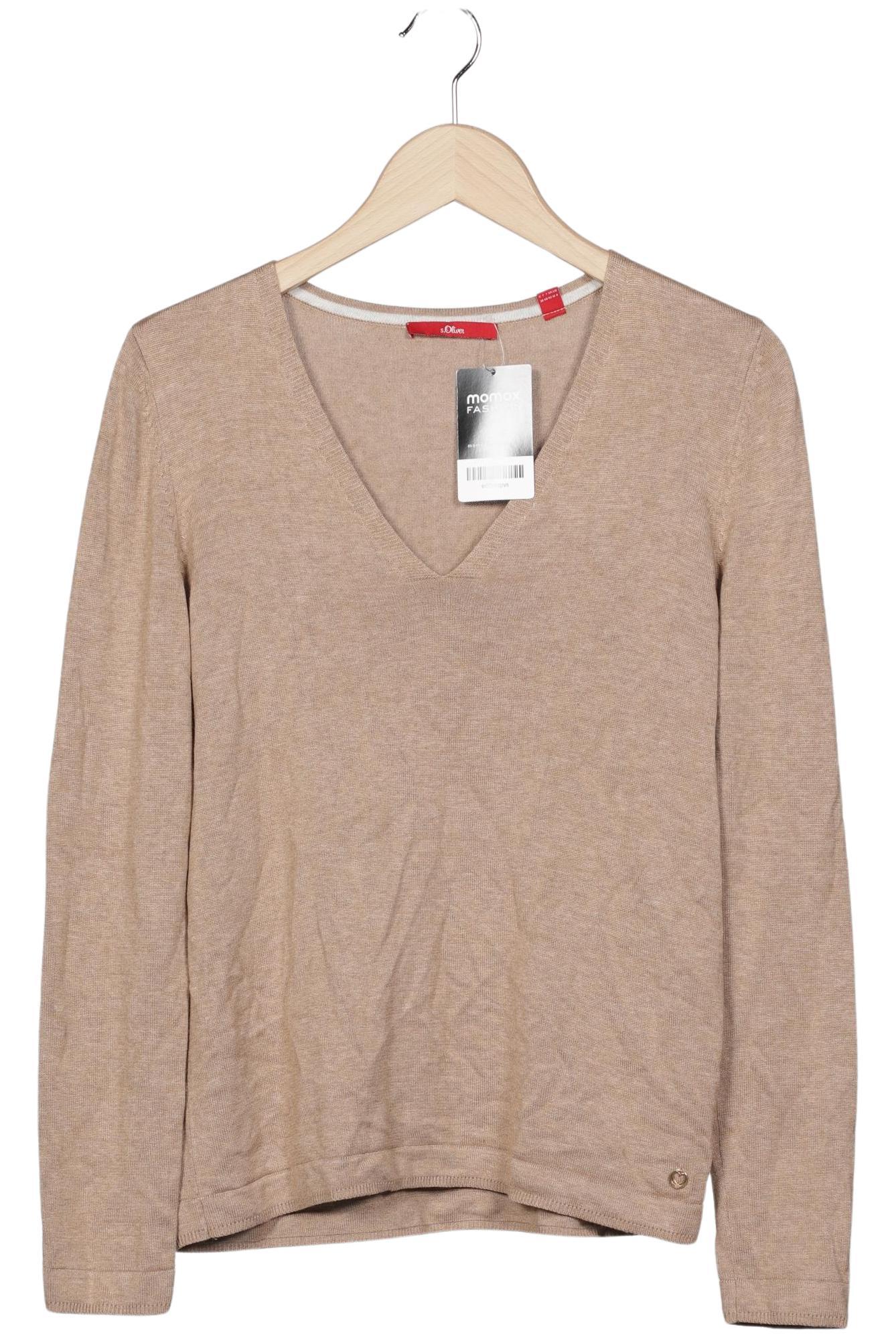 

s.Oliver Damen Pullover, beige, Gr. 38