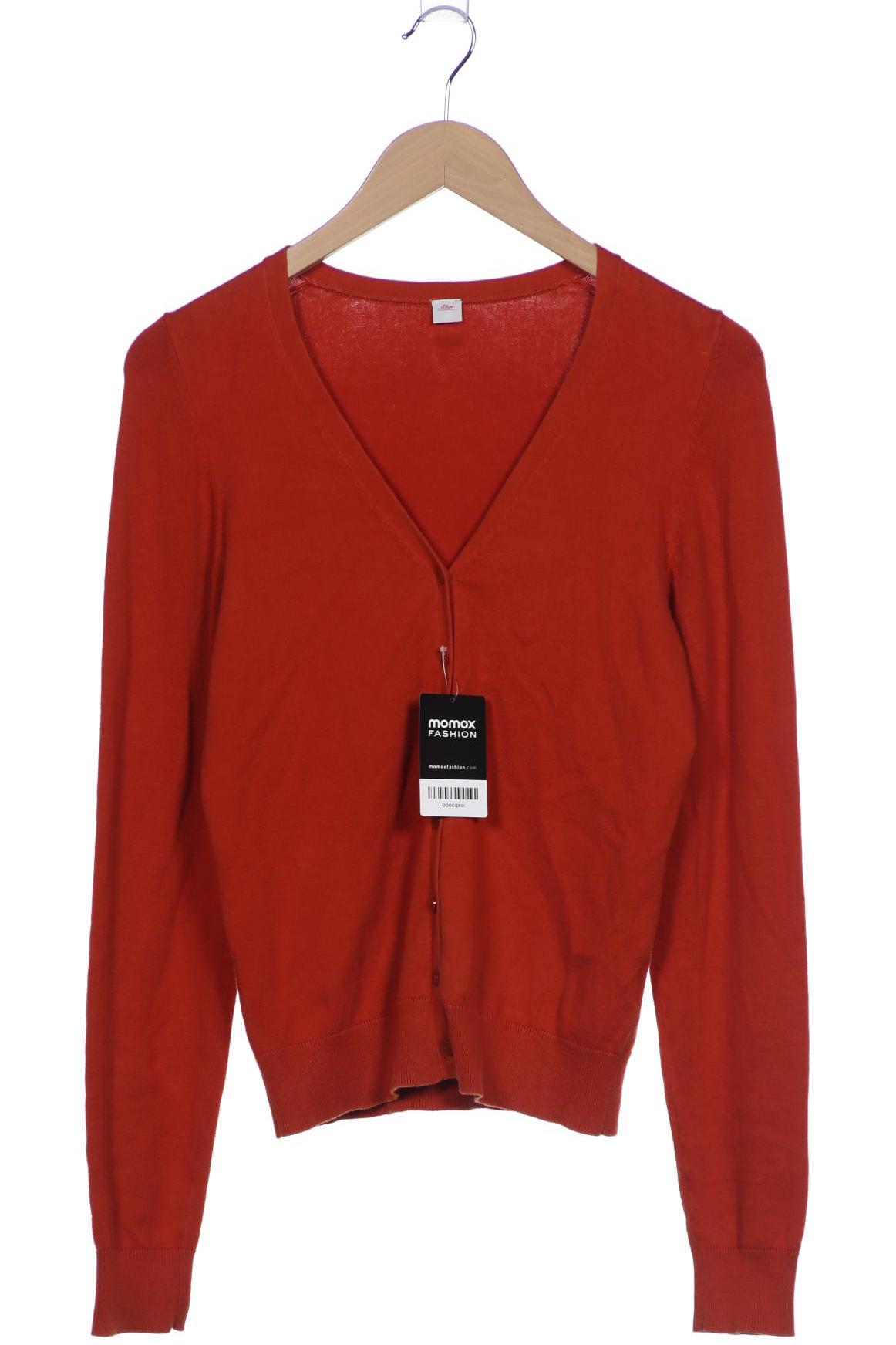 

s.Oliver Damen Strickjacke, orange, Gr. 36