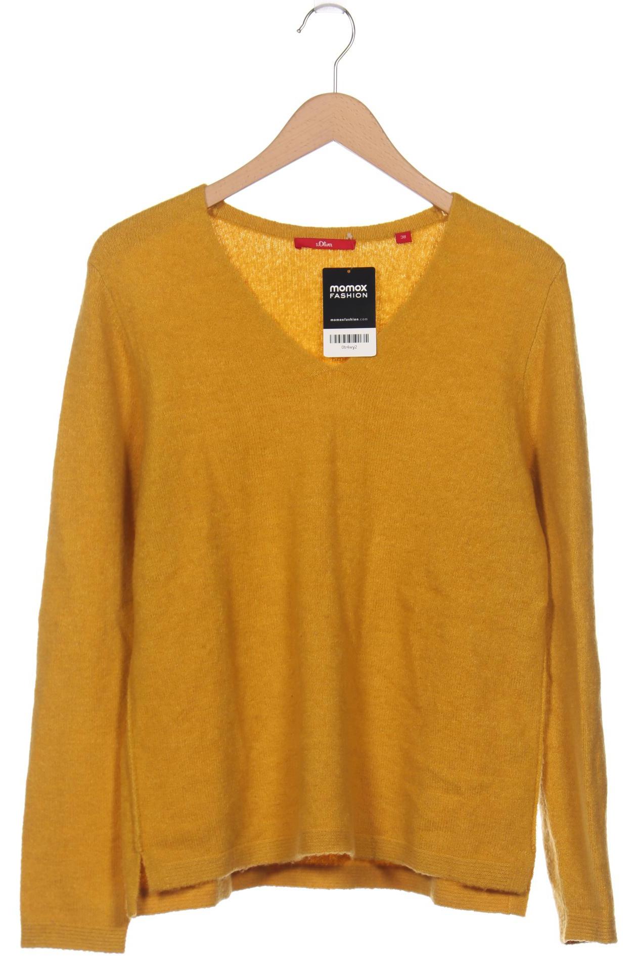 

s.Oliver Damen Pullover, gelb, Gr. 38