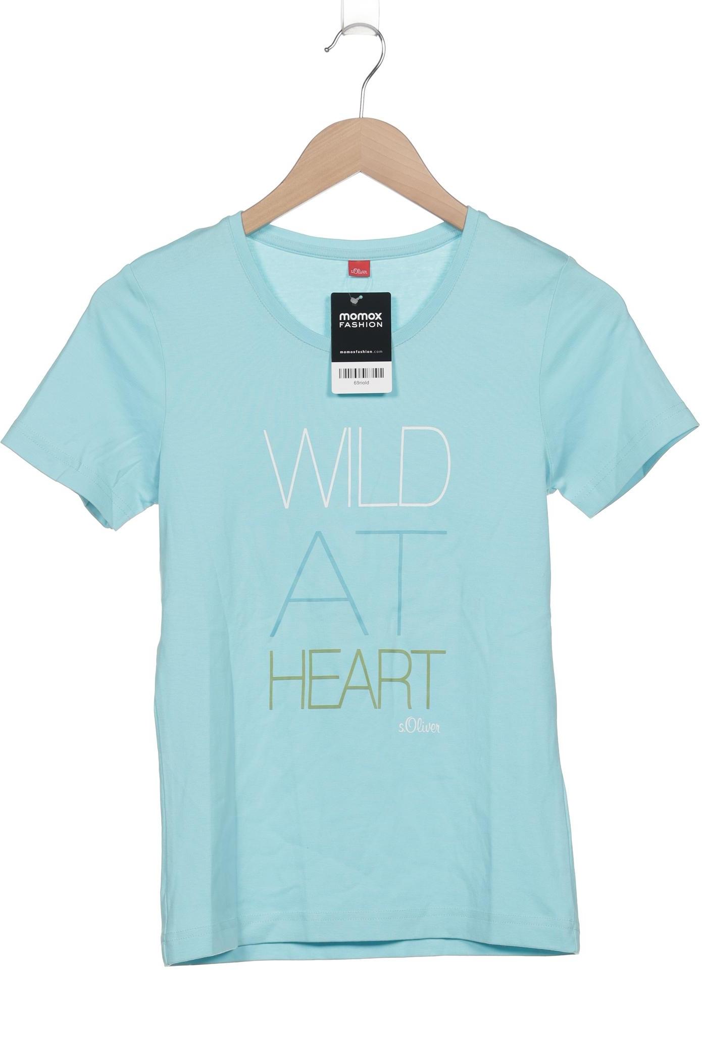 

s.Oliver Damen T-Shirt, blau, Gr. 38