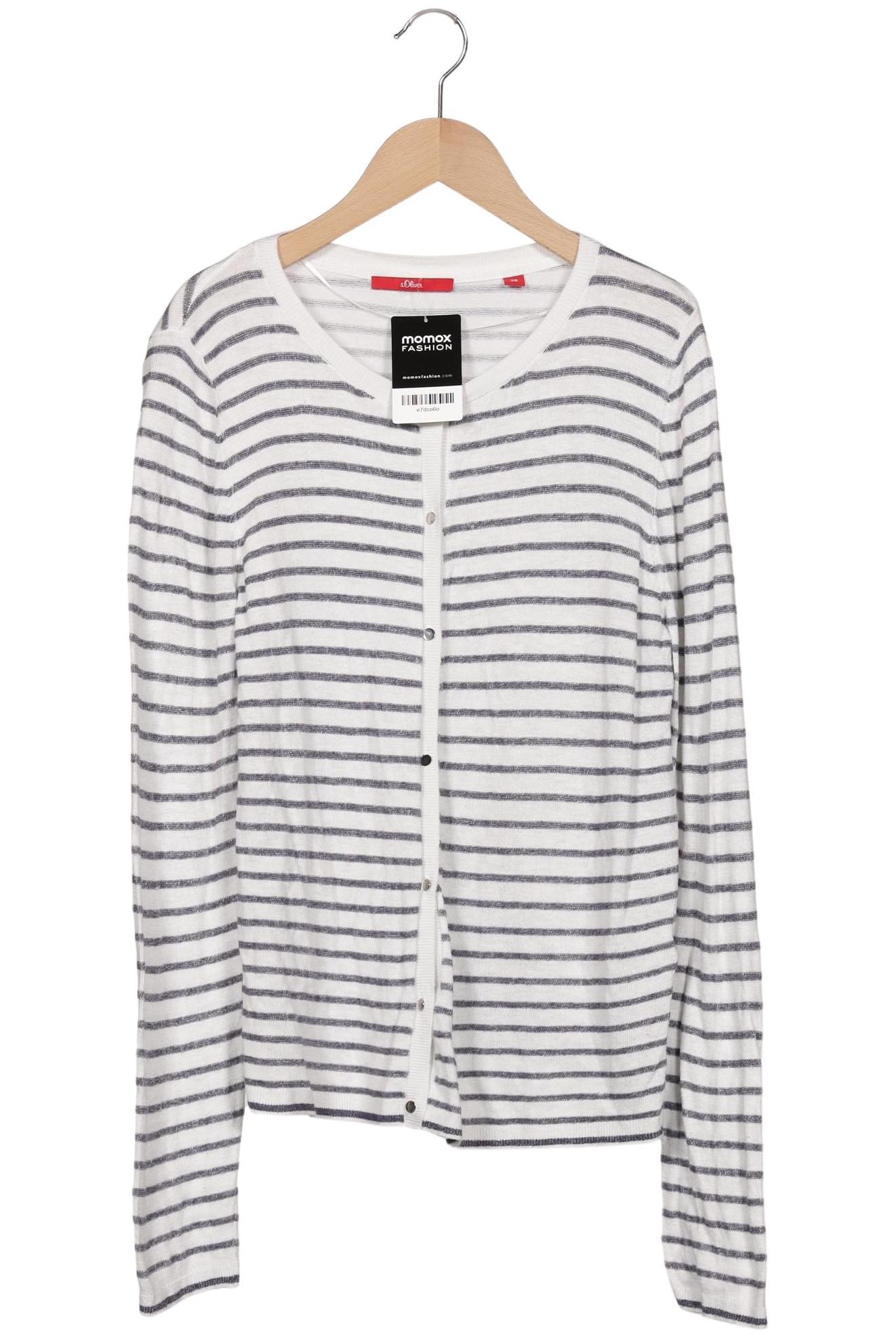 

s.Oliver Damen Strickjacke, weiß, Gr. 38
