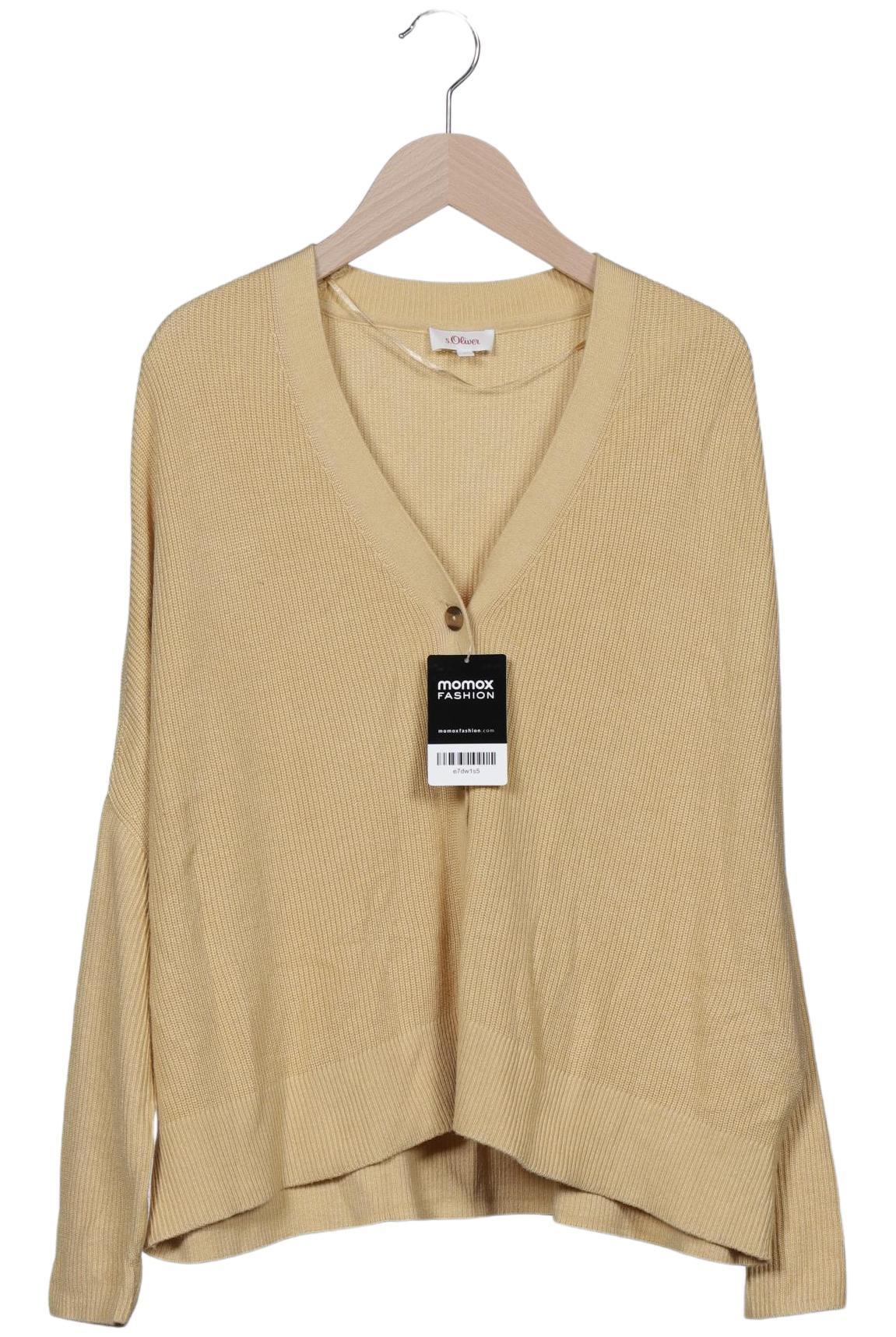 

s.Oliver Damen Strickjacke, beige, Gr. 36