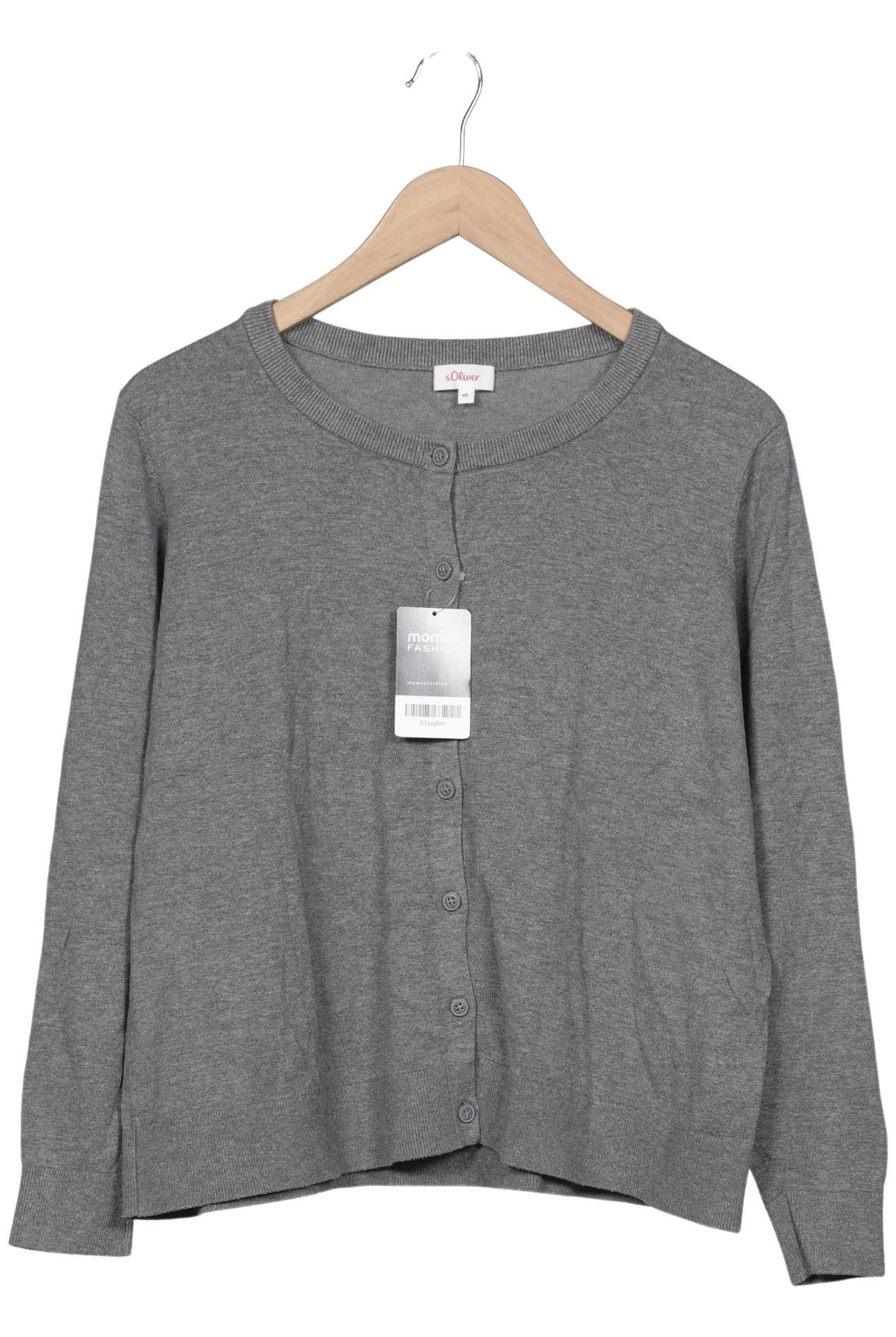 

s.Oliver Damen Strickjacke, grau, Gr. 46