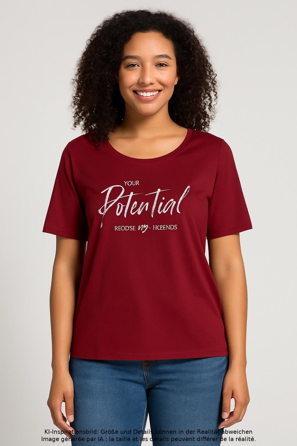 

s.Oliver Damen T-Shirt, rot, Gr. 40