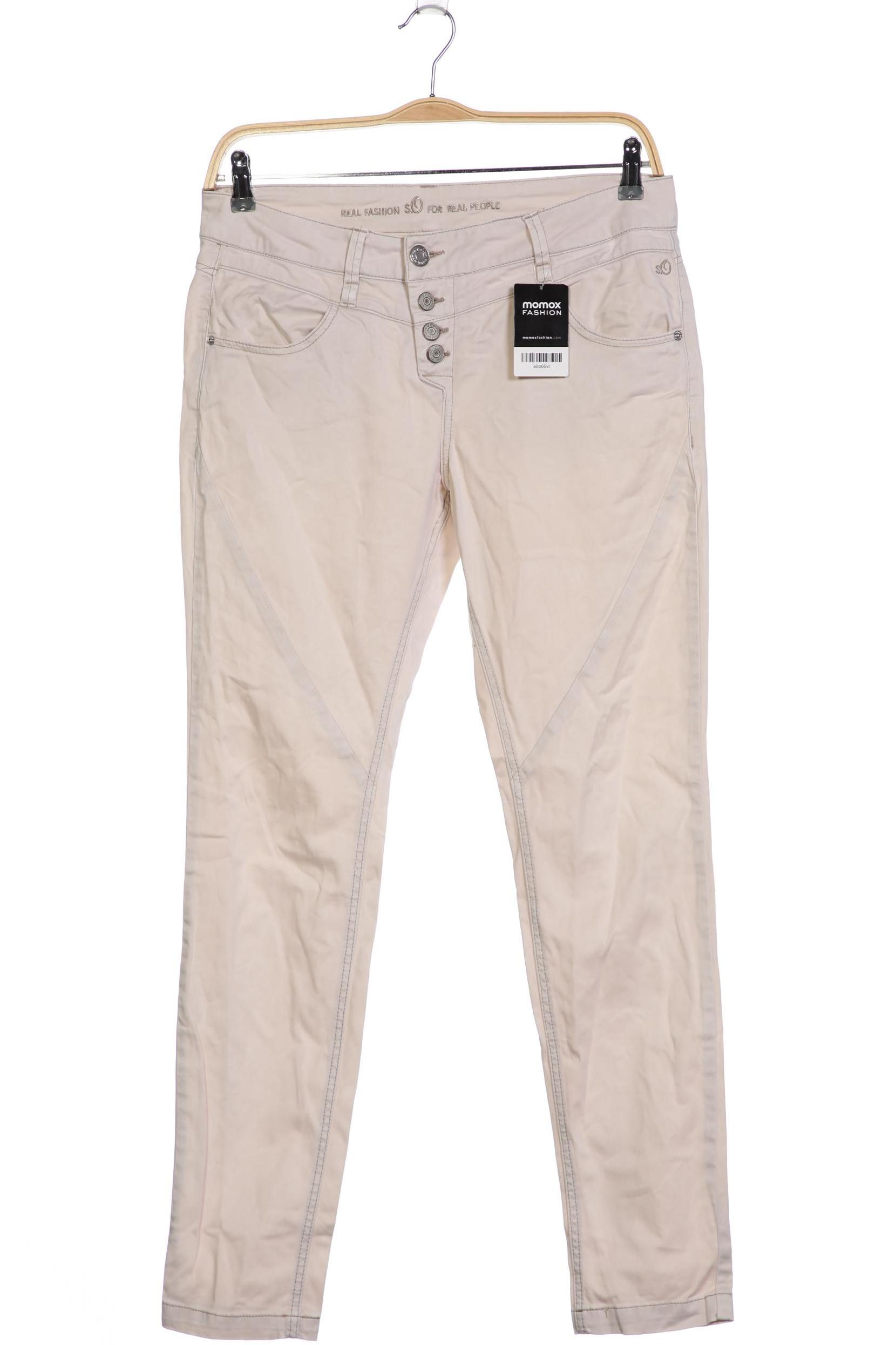 

s.Oliver Damen Jeans, cremeweiß, Gr. 34