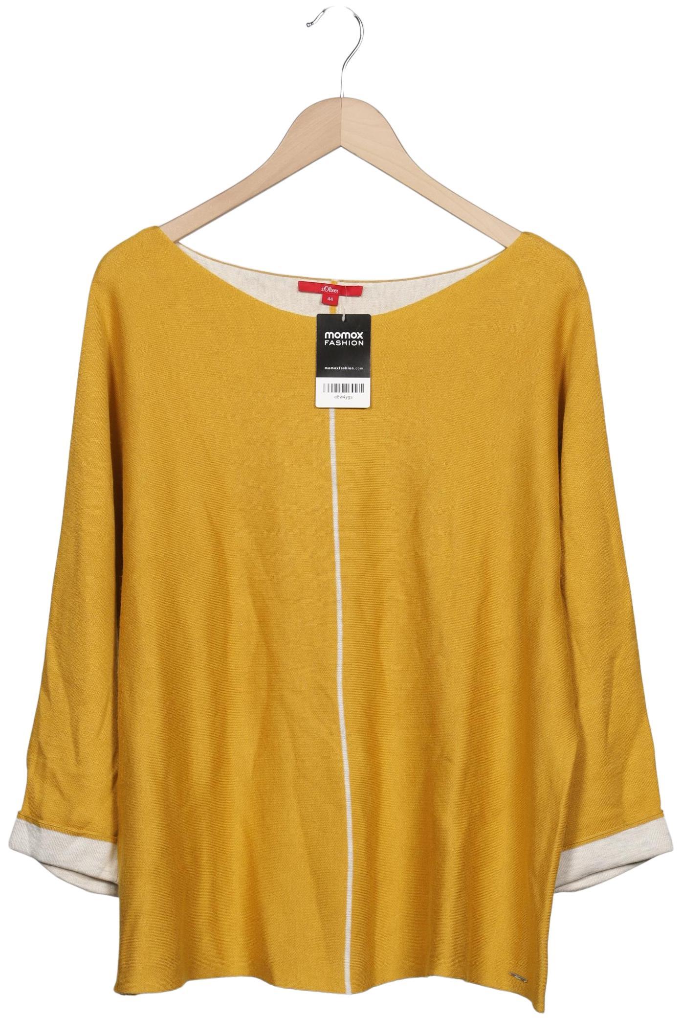 

s.Oliver Damen Pullover, gelb, Gr. 44
