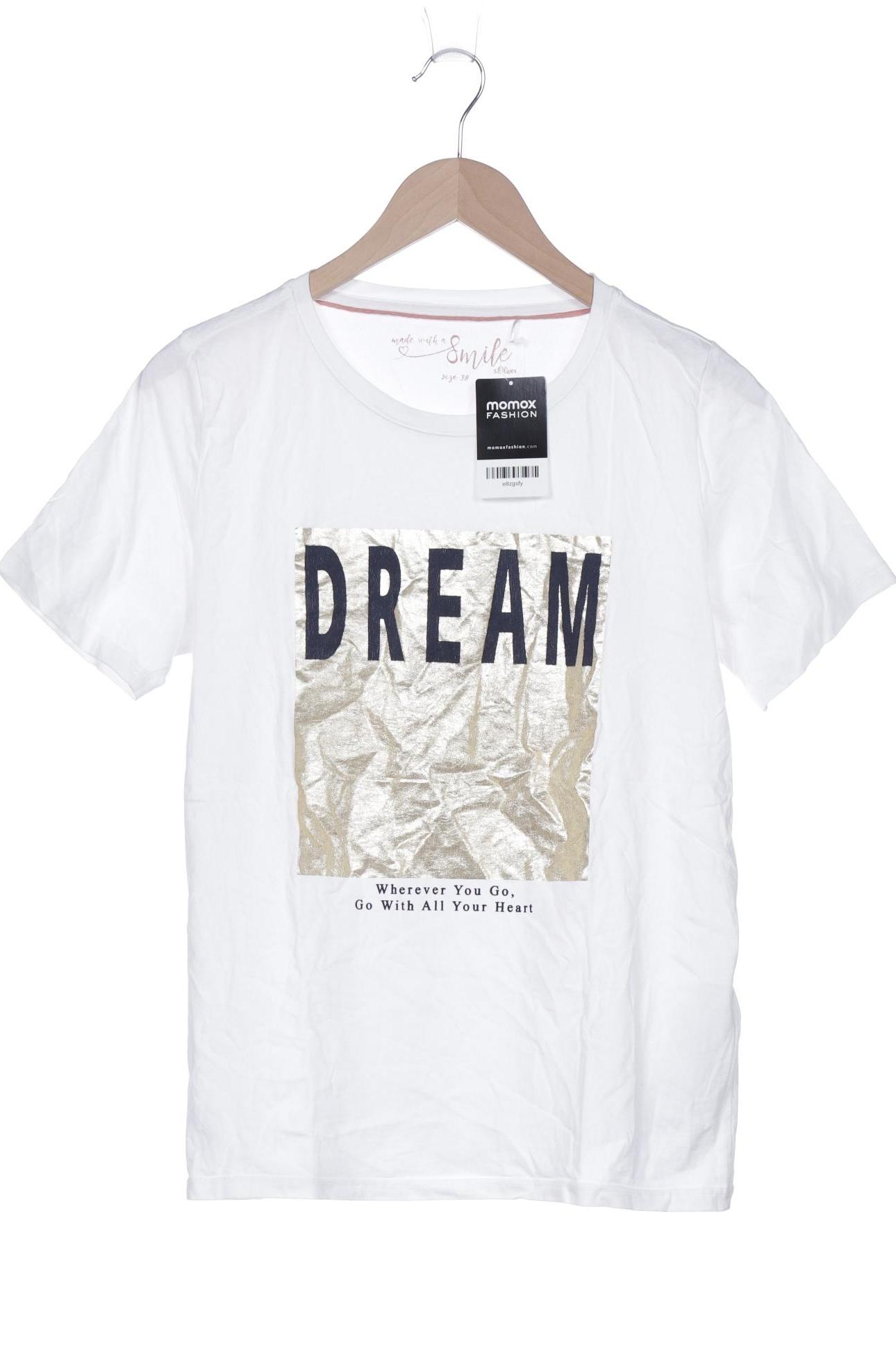 

s.Oliver Damen T-Shirt, cremeweiß, Gr. 38
