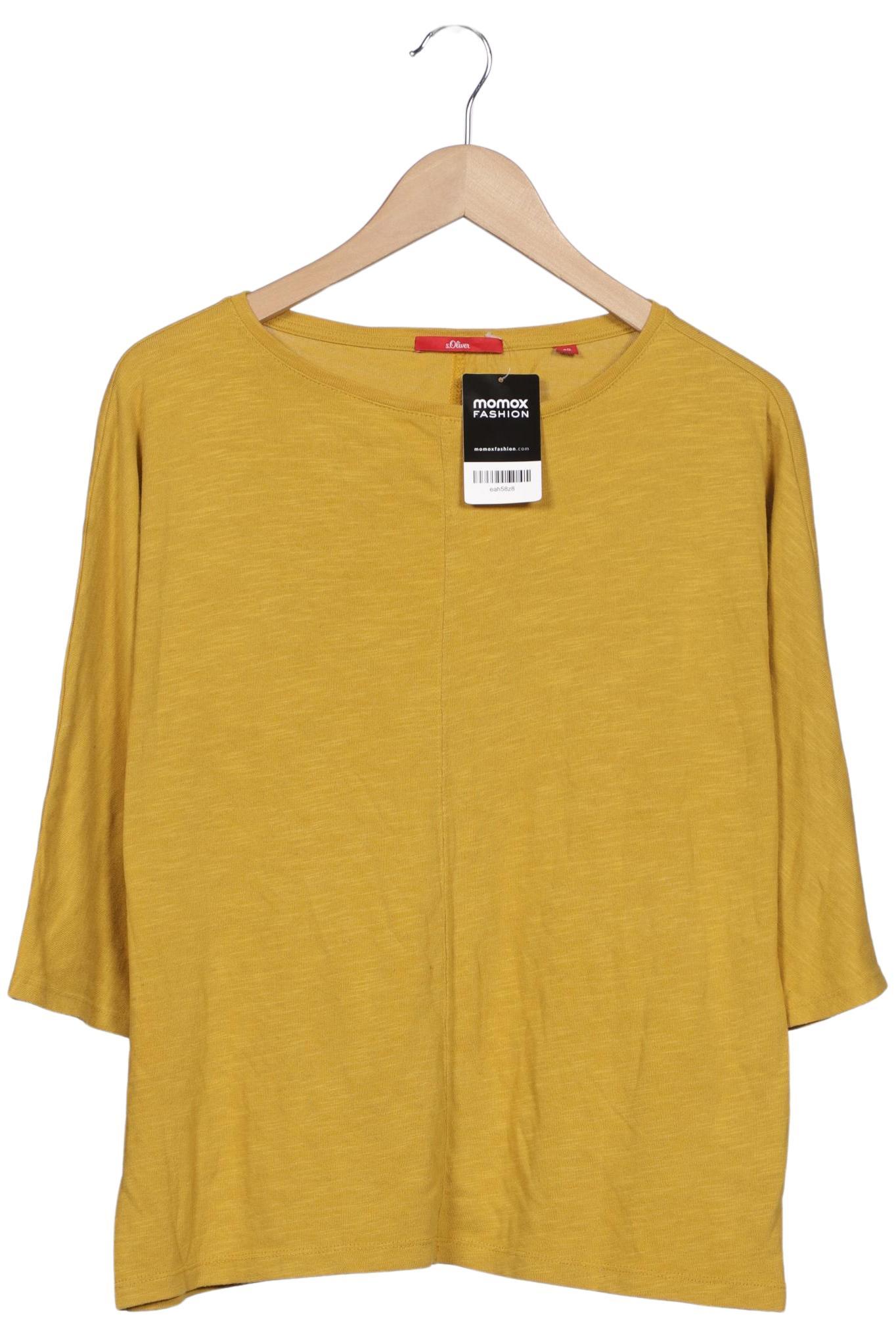 

s.Oliver Damen Langarmshirt, gelb, Gr. 40