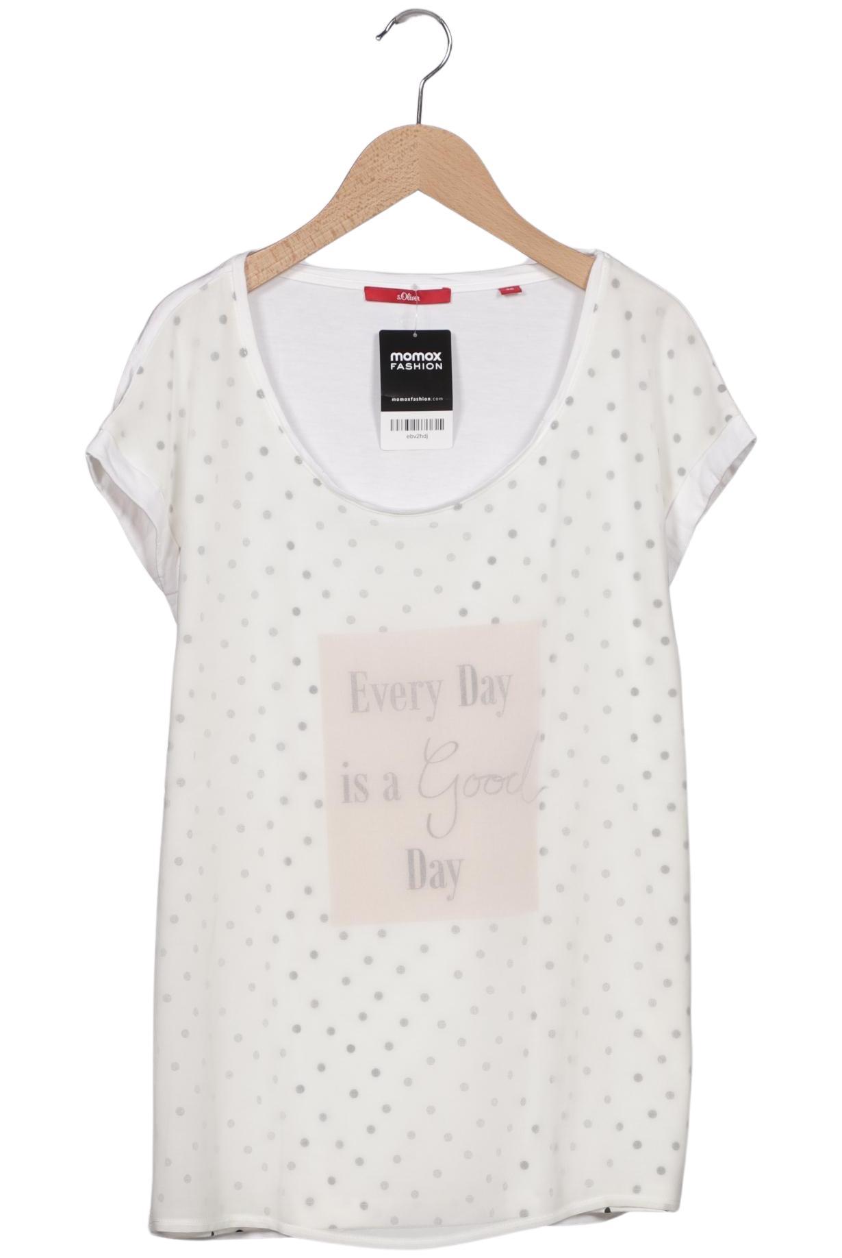 

s.Oliver Damen T-Shirt, cremeweiß, Gr. 36