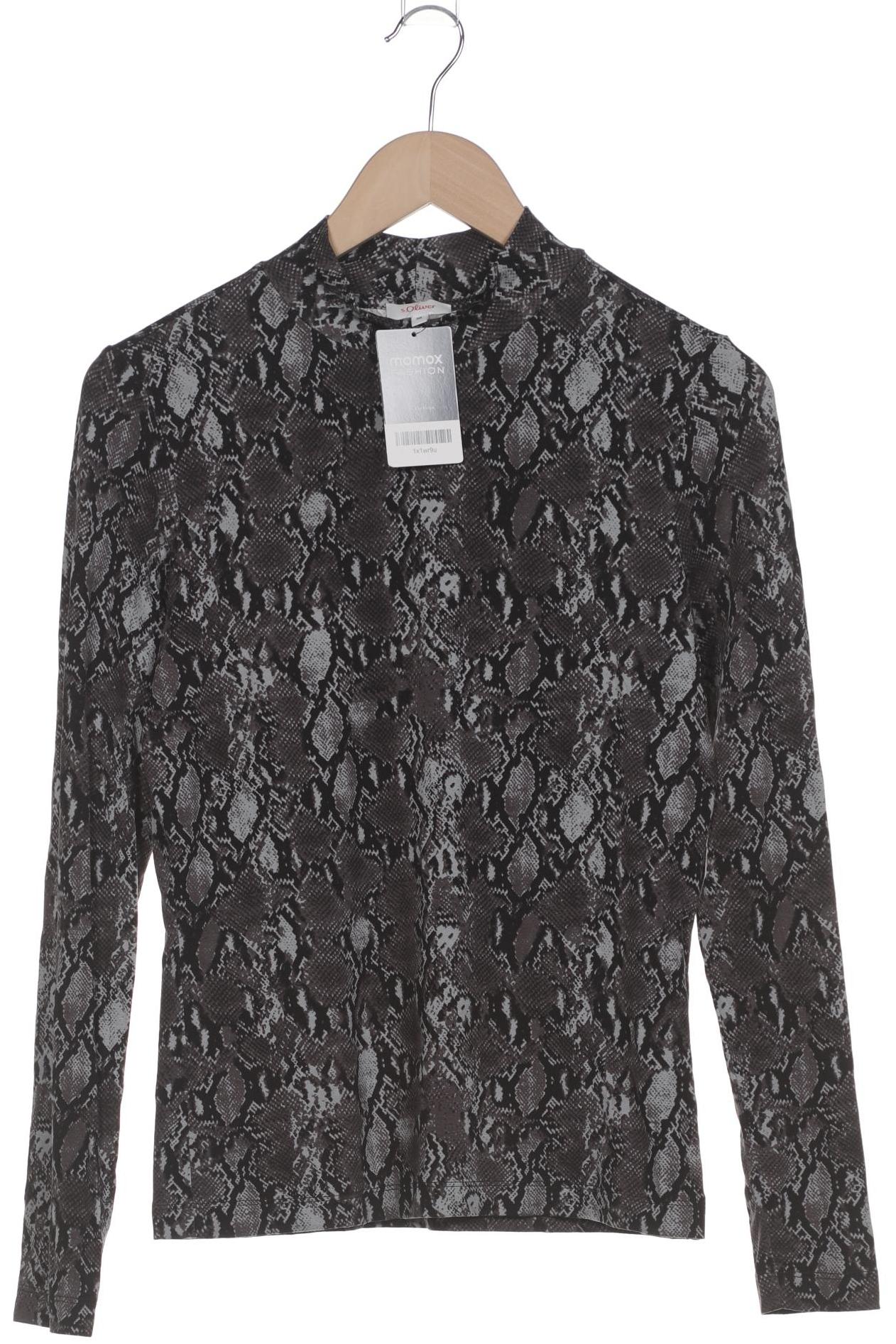 

s.Oliver Damen Langarmshirt, grau, Gr. 38