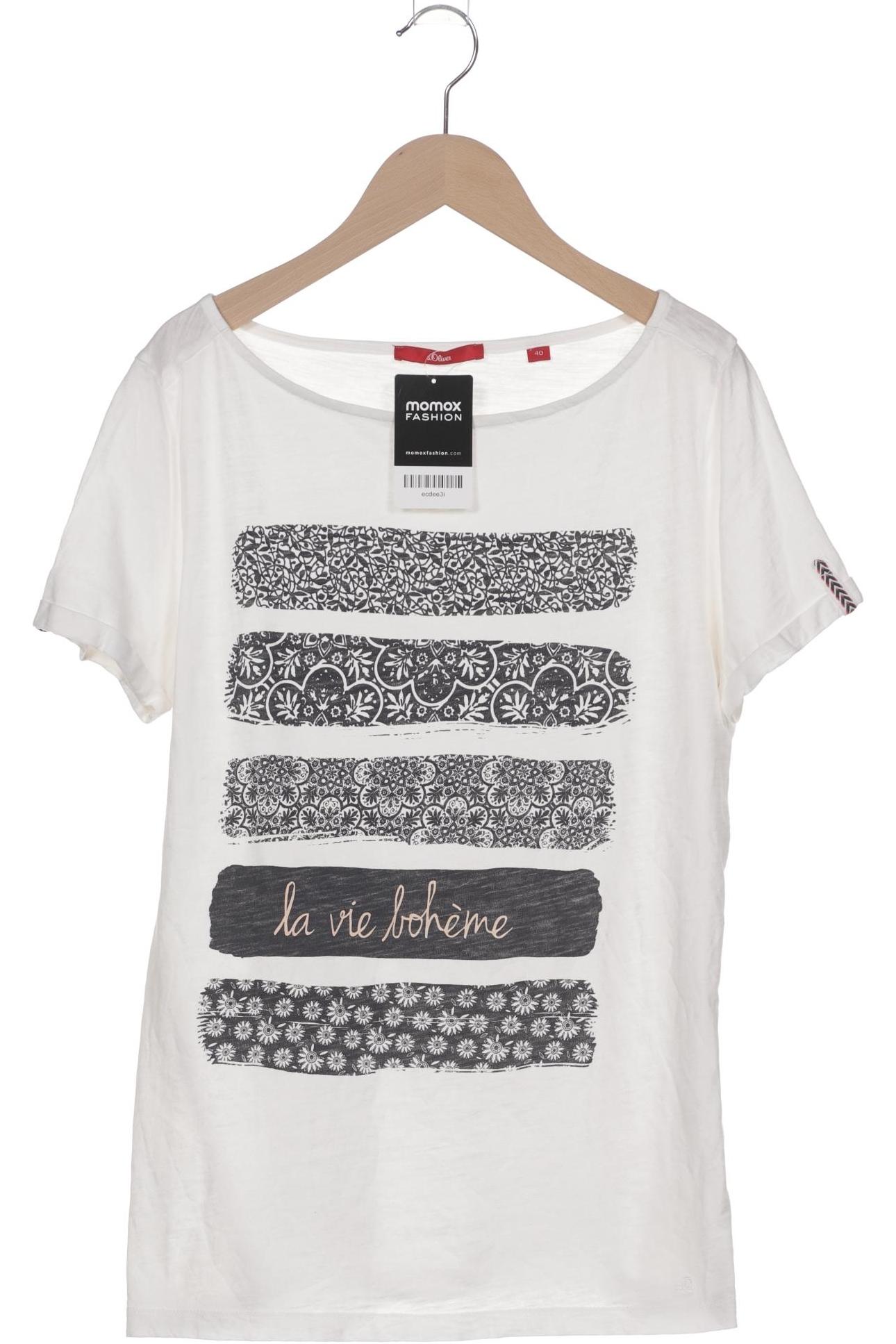 

s.Oliver Damen T-Shirt, weiß, Gr. 40