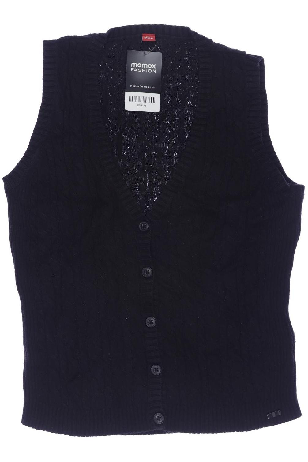 

s.Oliver Damen Weste, schwarz, Gr. 40