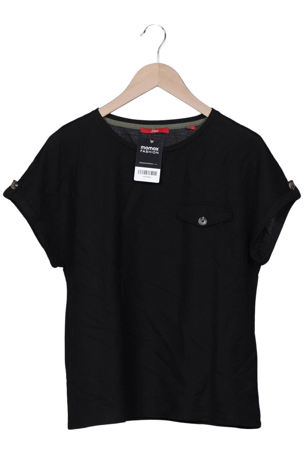 

s.Oliver Damen T-Shirt, schwarz, Gr. 38