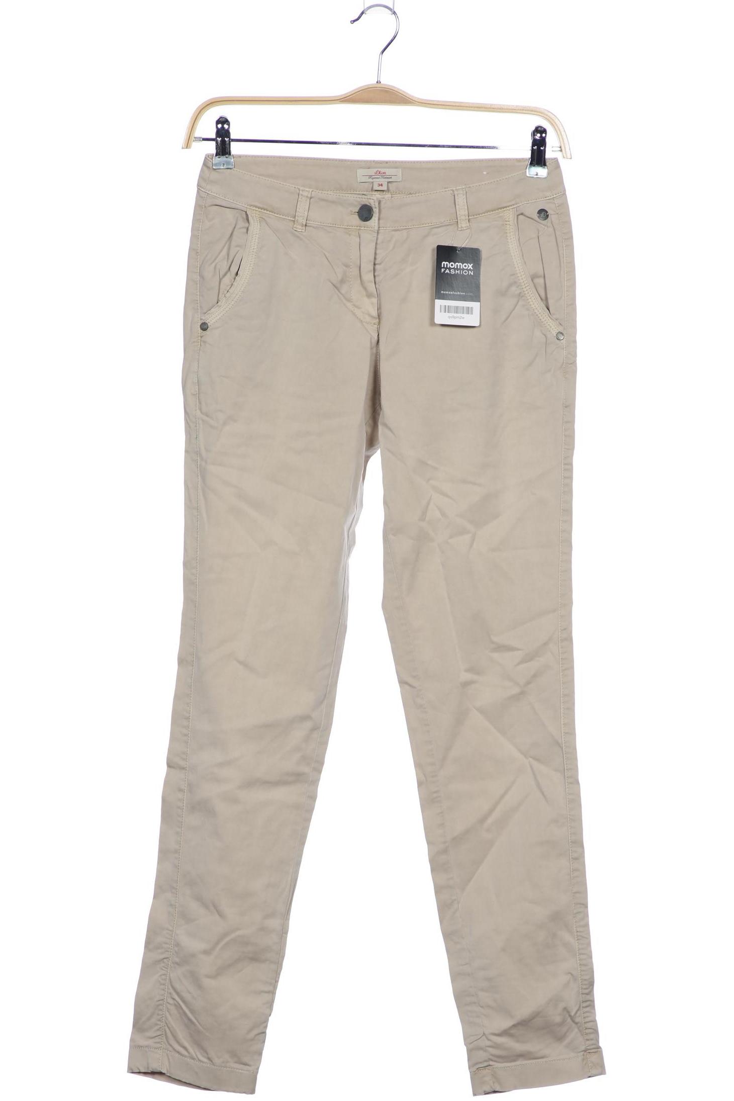 

s.Oliver Damen Stoffhose, beige, Gr. 34