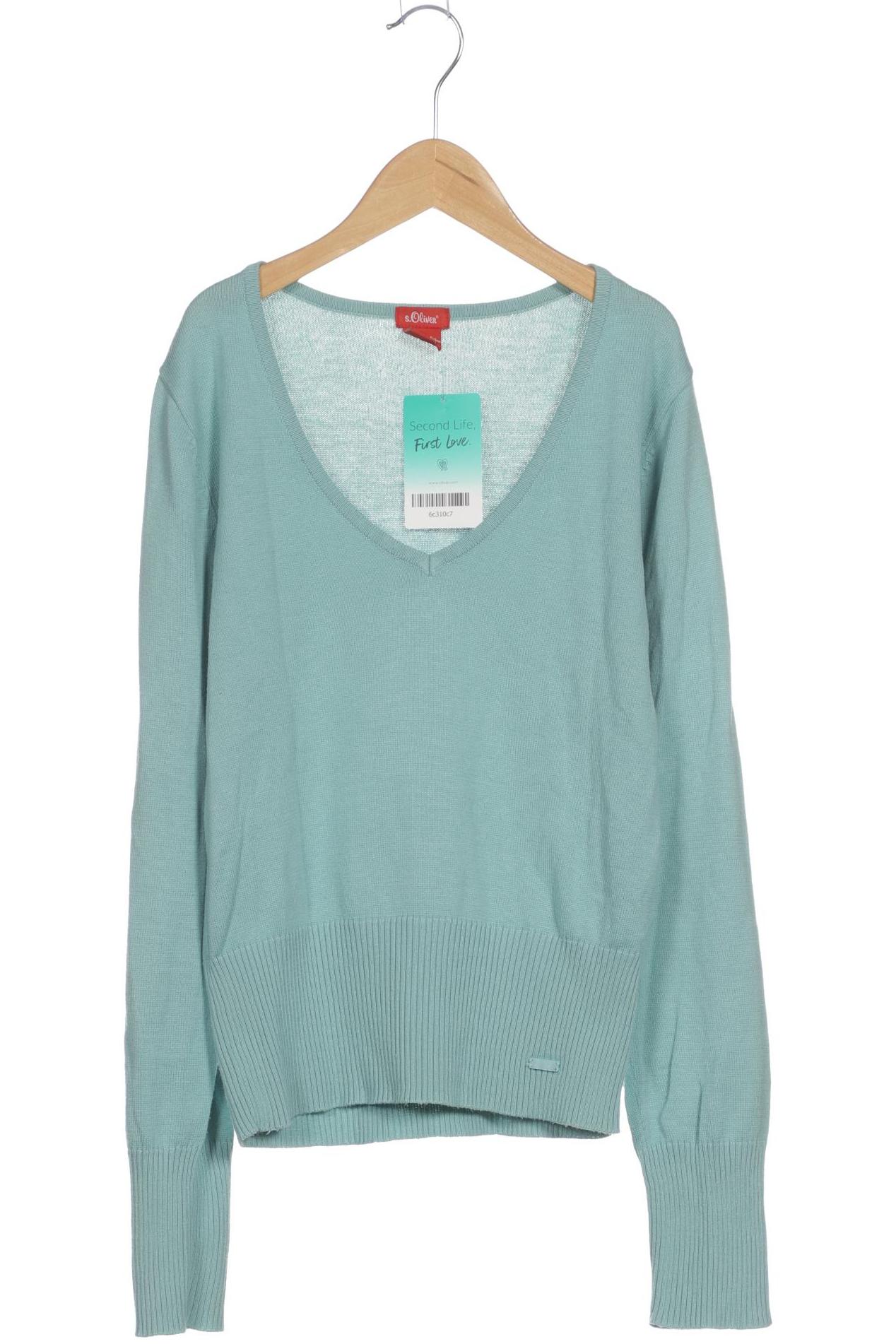 

s.Oliver Damen Pullover, türkis, Gr. 36