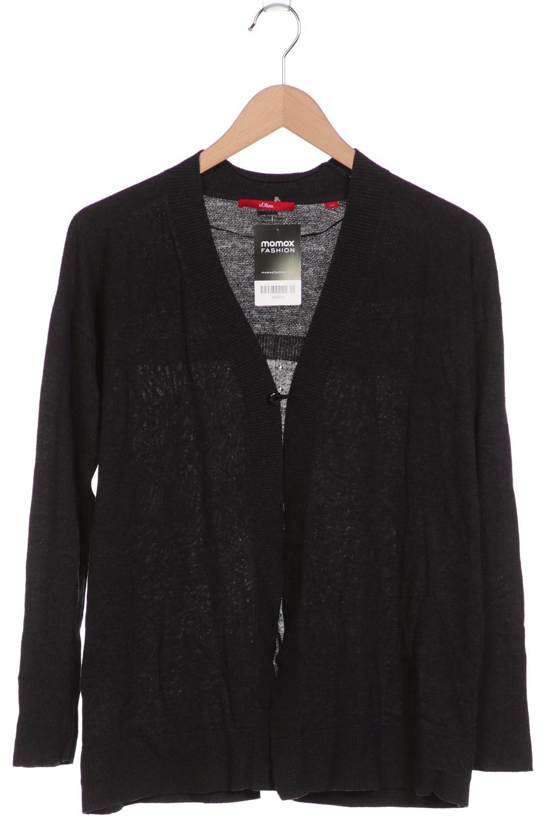 

s.Oliver Damen Strickjacke, grau, Gr. 38