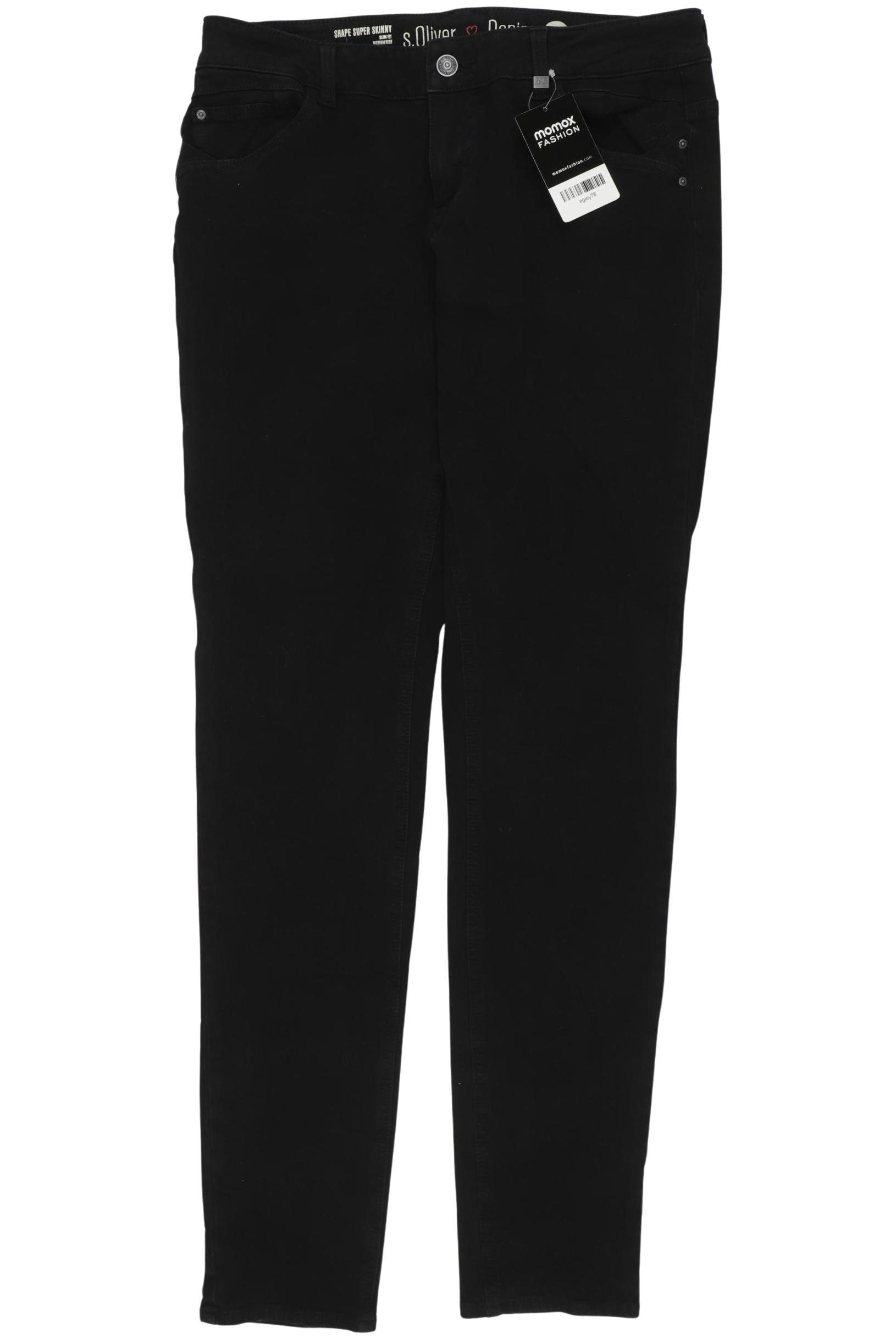 

s.Oliver Damen Jeans, schwarz, Gr. 40