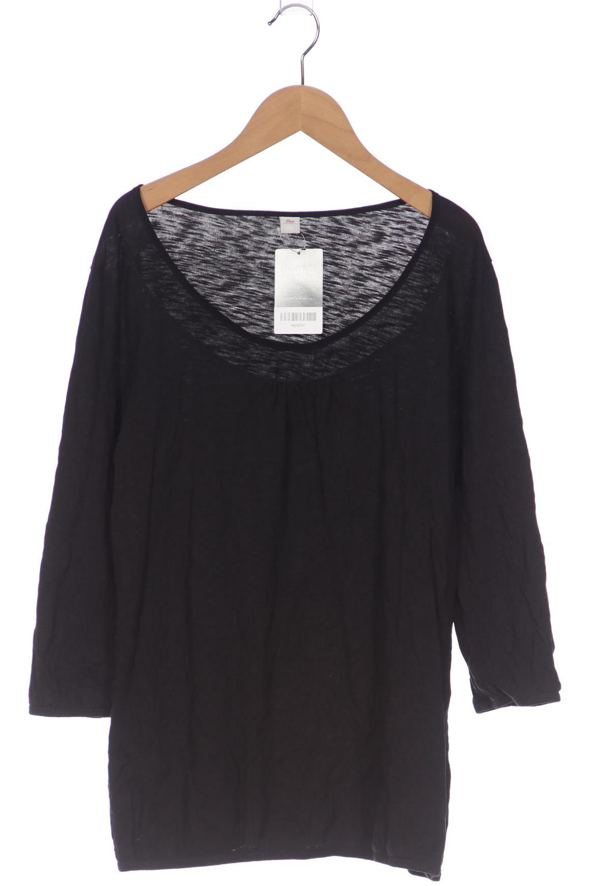 

s.Oliver Damen Langarmshirt, schwarz, Gr. 44