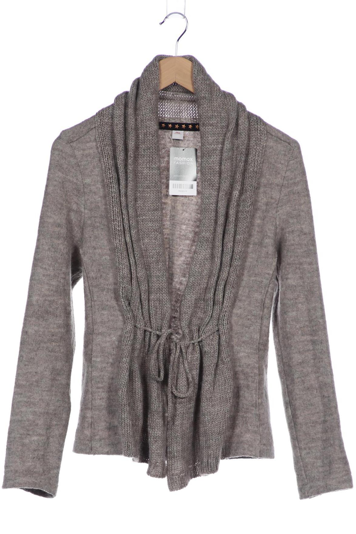 

s.Oliver Damen Strickjacke, grau, Gr. 38