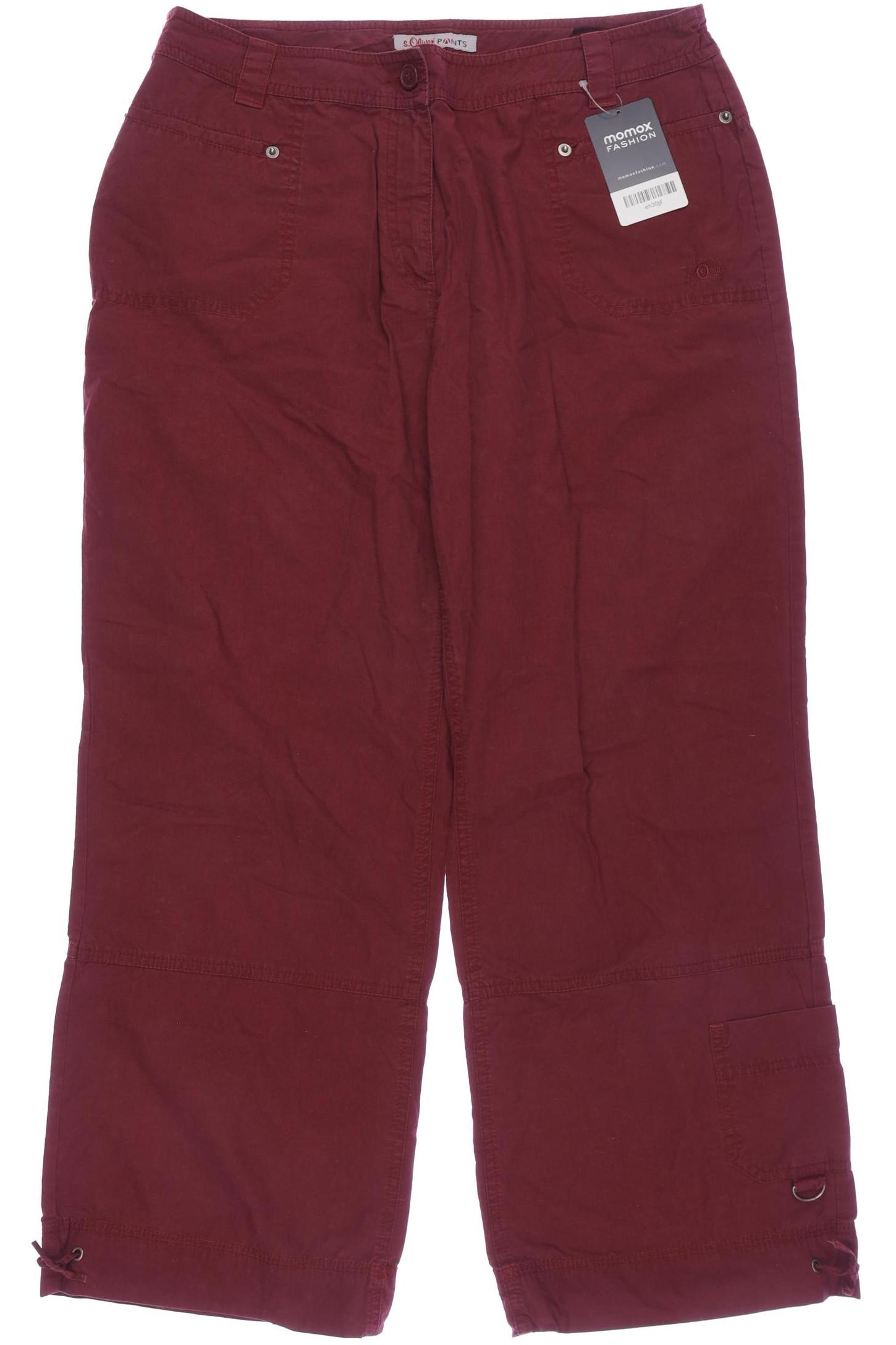 

s.Oliver Damen Stoffhose, bordeaux, Gr. 42