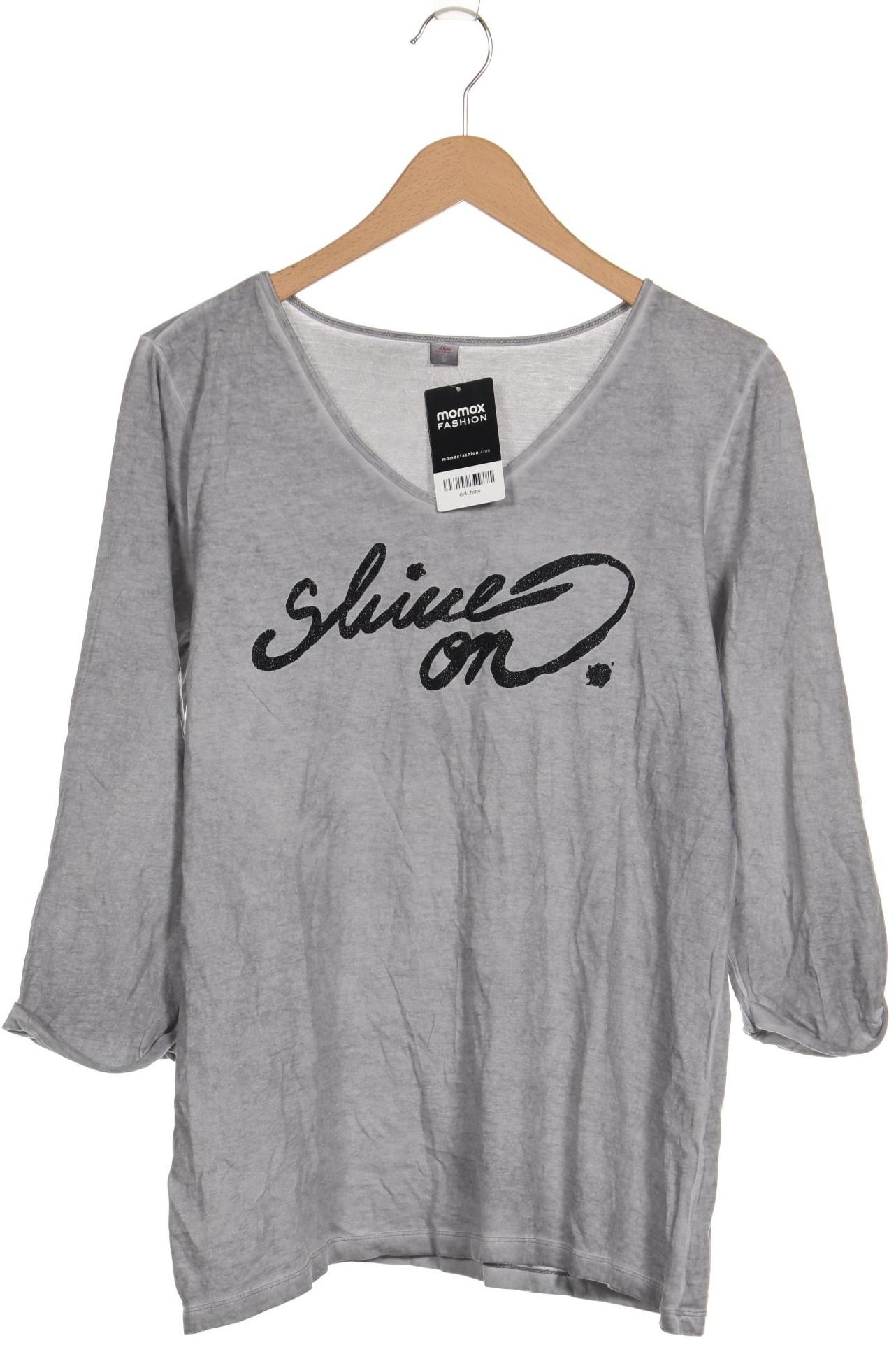

s.Oliver Damen Langarmshirt, grau, Gr. 44