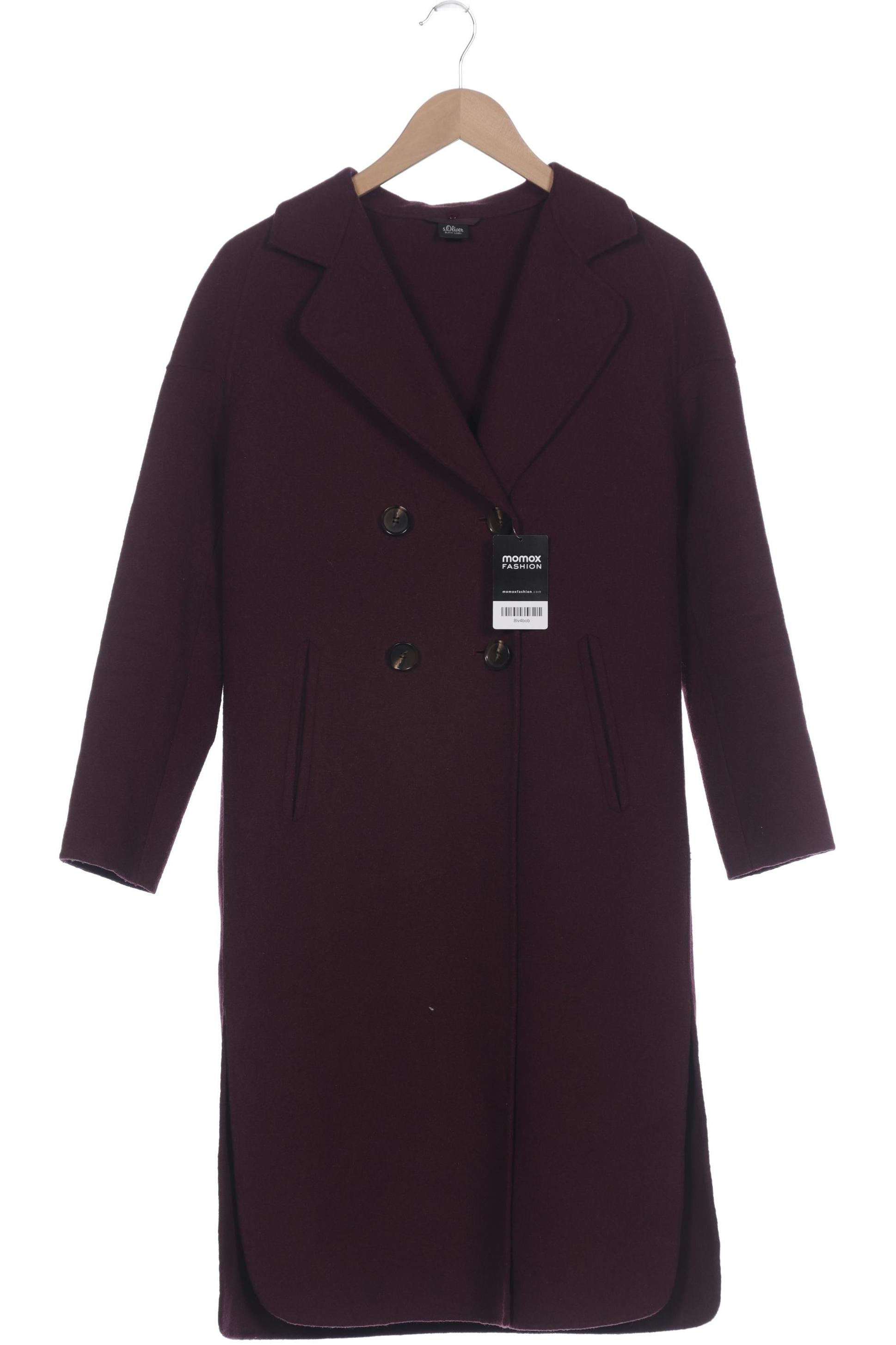 

s.Oliver Damen Mantel, bordeaux, Gr. 34