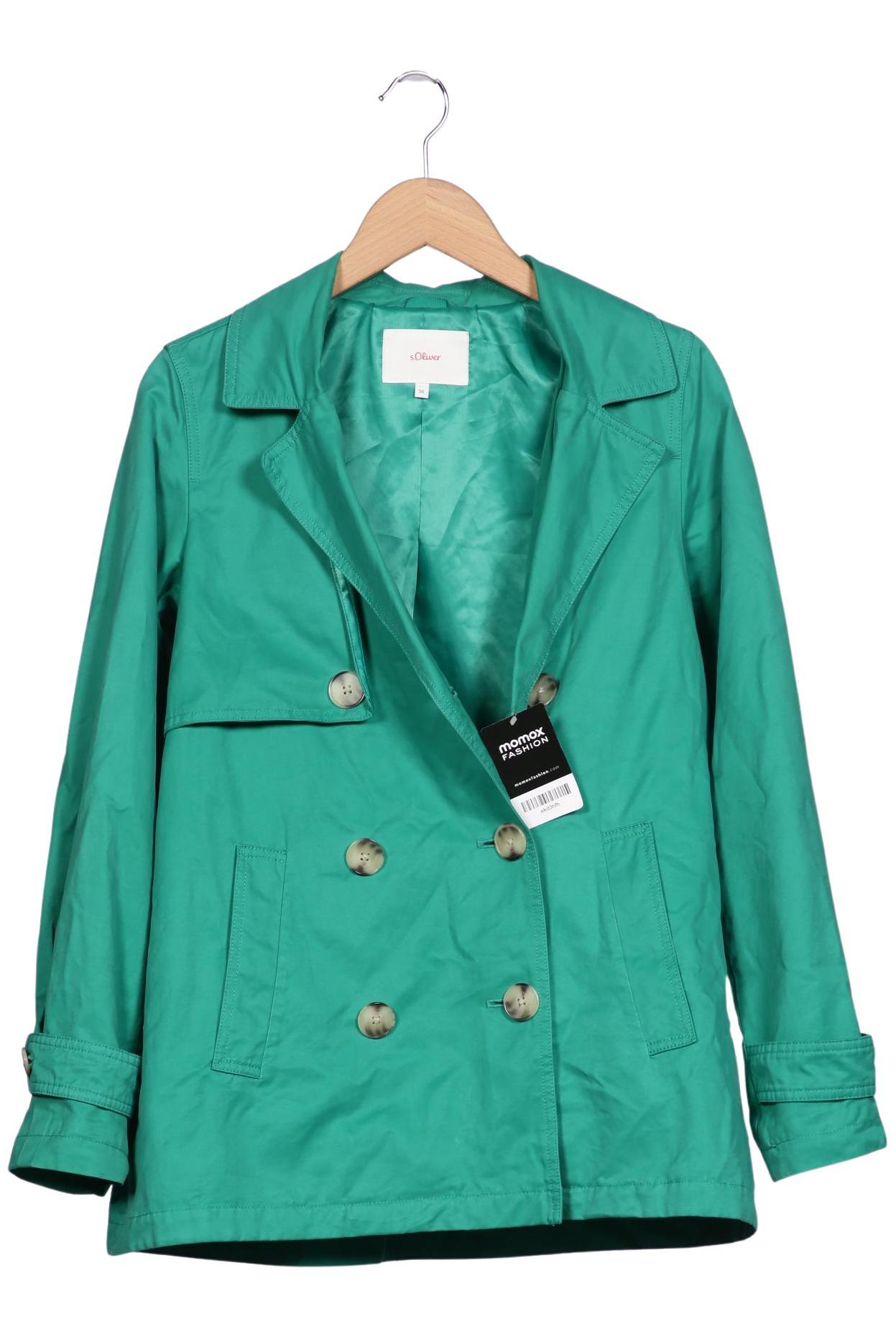 

s.Oliver Damen Mantel, grün, Gr. 36