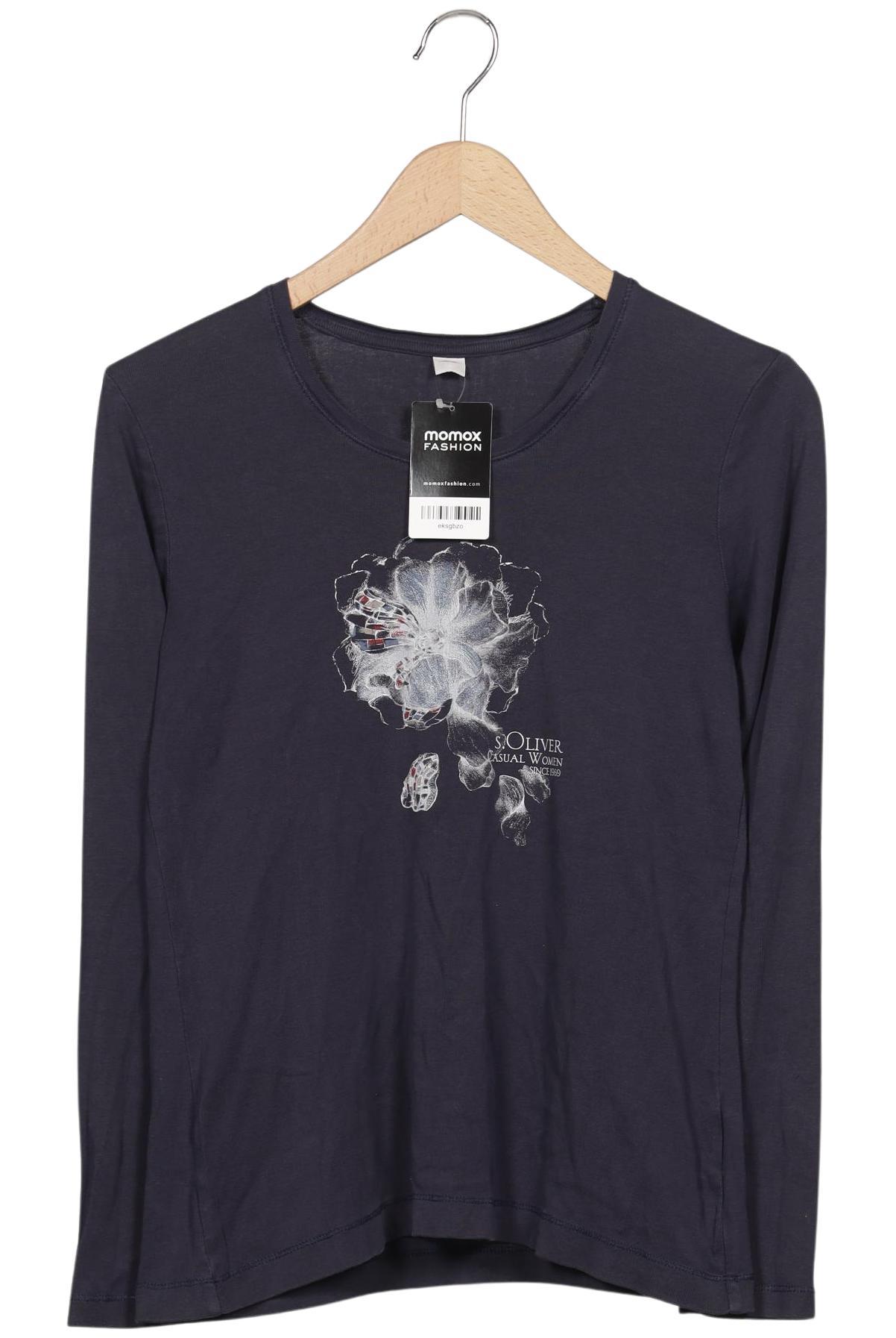 

s.Oliver Damen Langarmshirt, marineblau, Gr. 42
