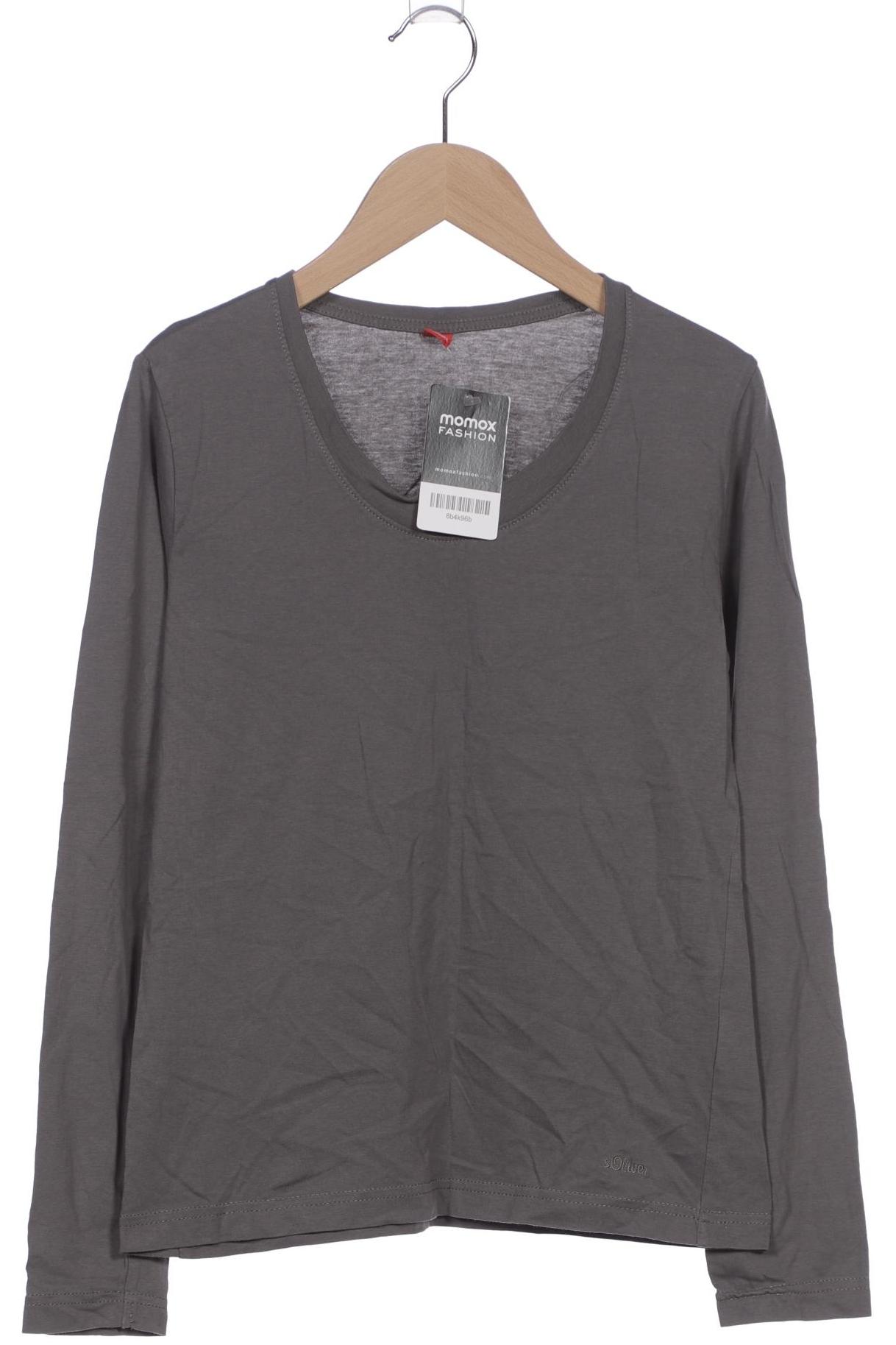 

s.Oliver Damen Langarmshirt, grau, Gr. 38